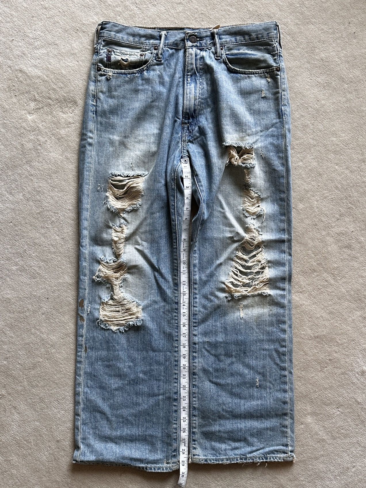 Vintage Abercrombie & Fitch Thrashed Vintage Denim | US33 Size US 33 - 2 Thumbnail