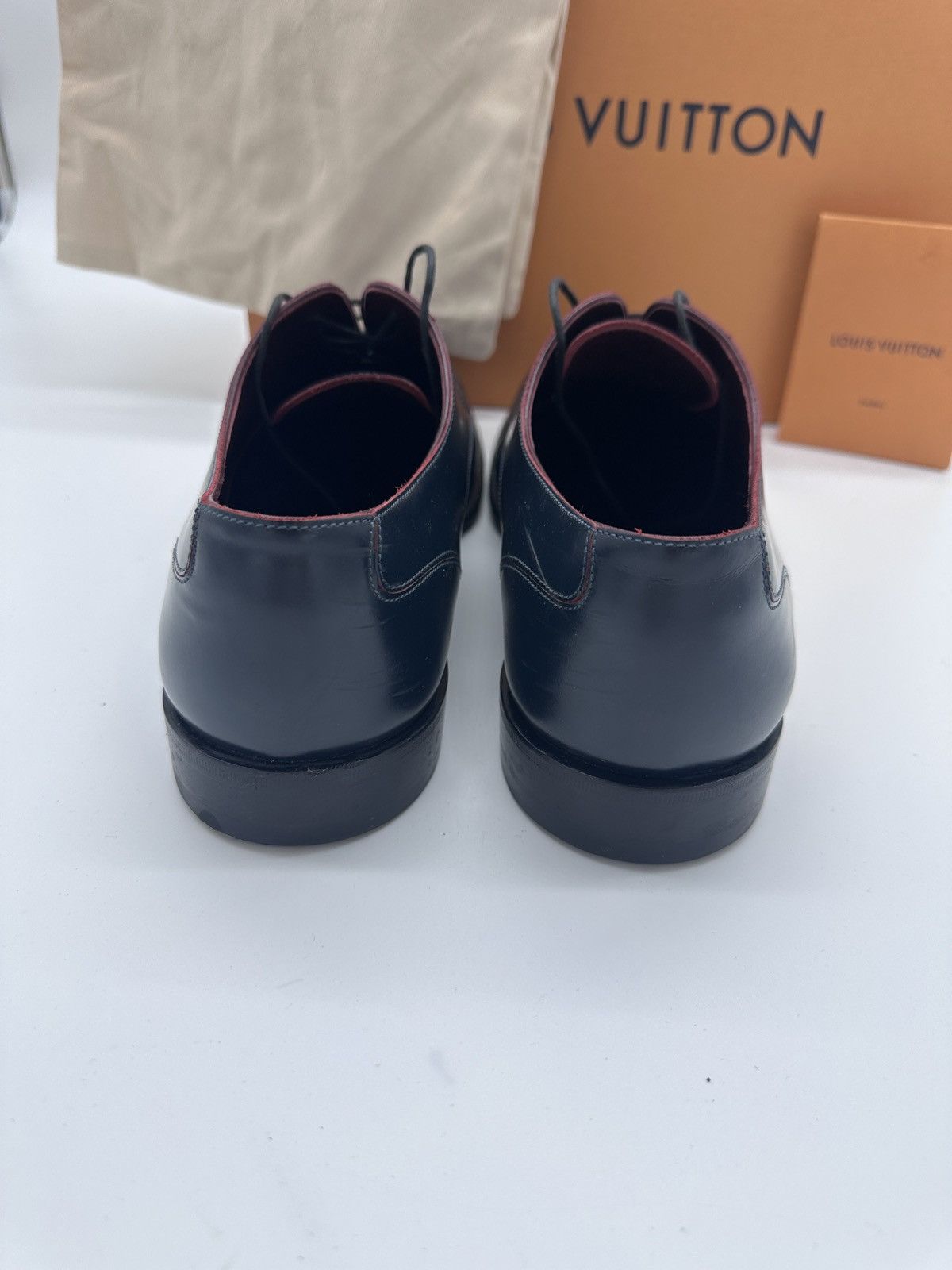 Louis Vuitton Louis Vuitton Navy Oxford Derby Shoes 9.5 LV 10.5 USA Navy Size US 9.5 / EU 42-43 - 4 Thumbnail
