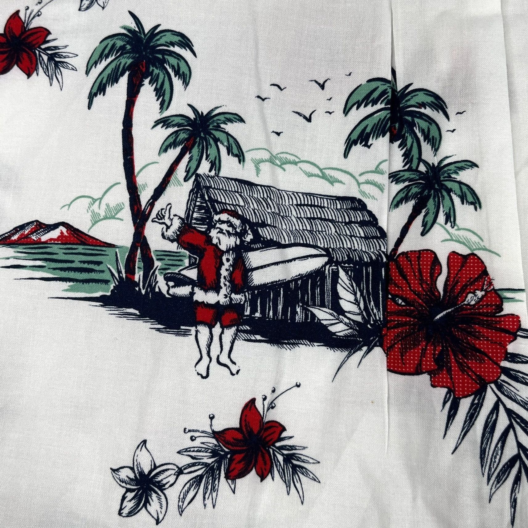 O'Neill Jack O'Neill Shirt Mens XL Short Sleeve Santa Christmas Tropical Button Up Multicolor Size US XL / EU 56 / 4 - 7 Thumbnail