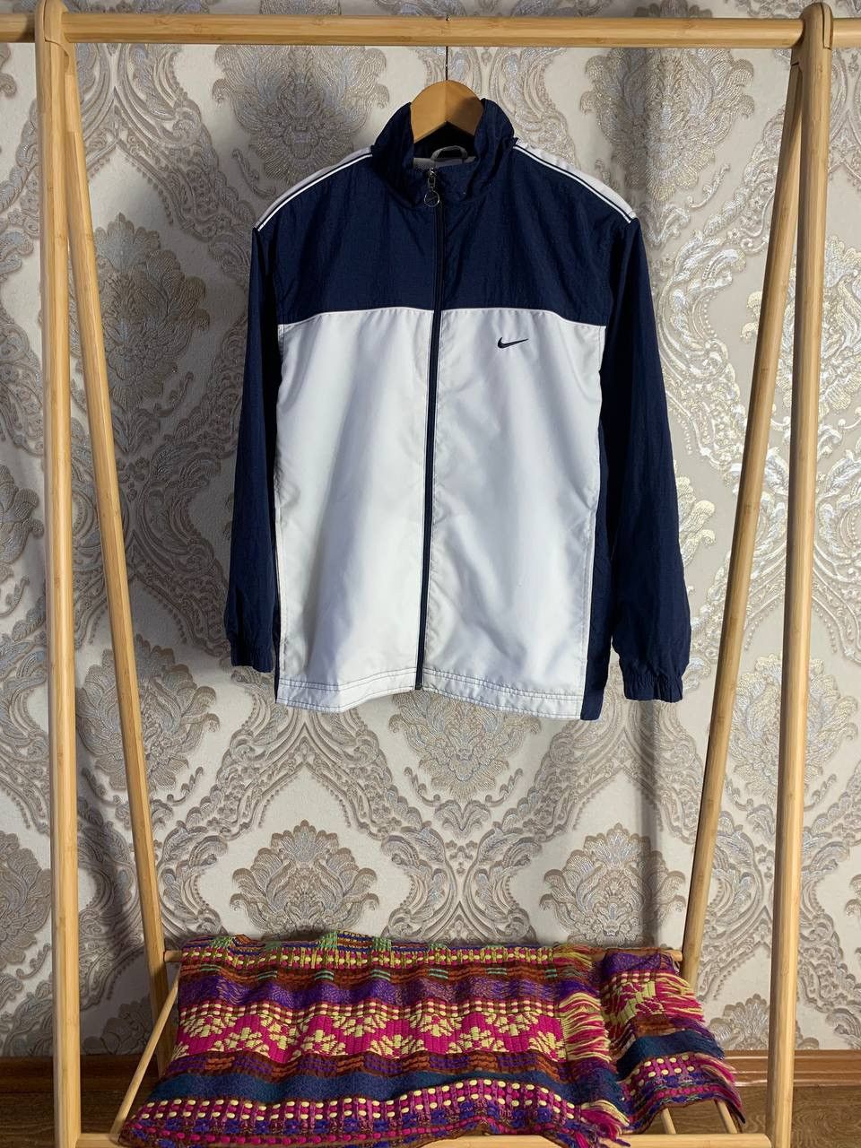 Nike × Vintage VERY RARE NIKE LIGHT JACKET DRILL JAPAN STYLE SWOOSH Y2K 90s Size US XL / EU 56 / 4 - 1 Thumbnail