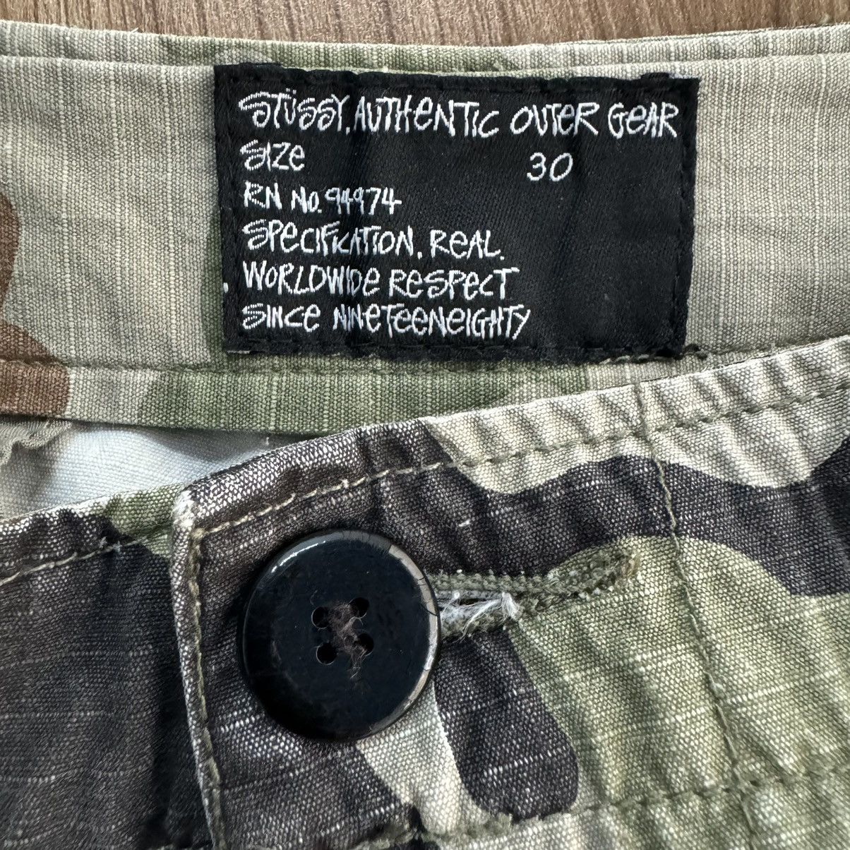 Stussy Stussy Camo Cargo Shorts Size US 31 - 5 Thumbnail