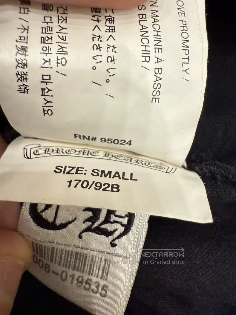 Chrome Hearts CHROME HEARTS Size S Sanskrit short sleeves on the back Size US S / EU 44-46 / 1 - 8 Thumbnail
