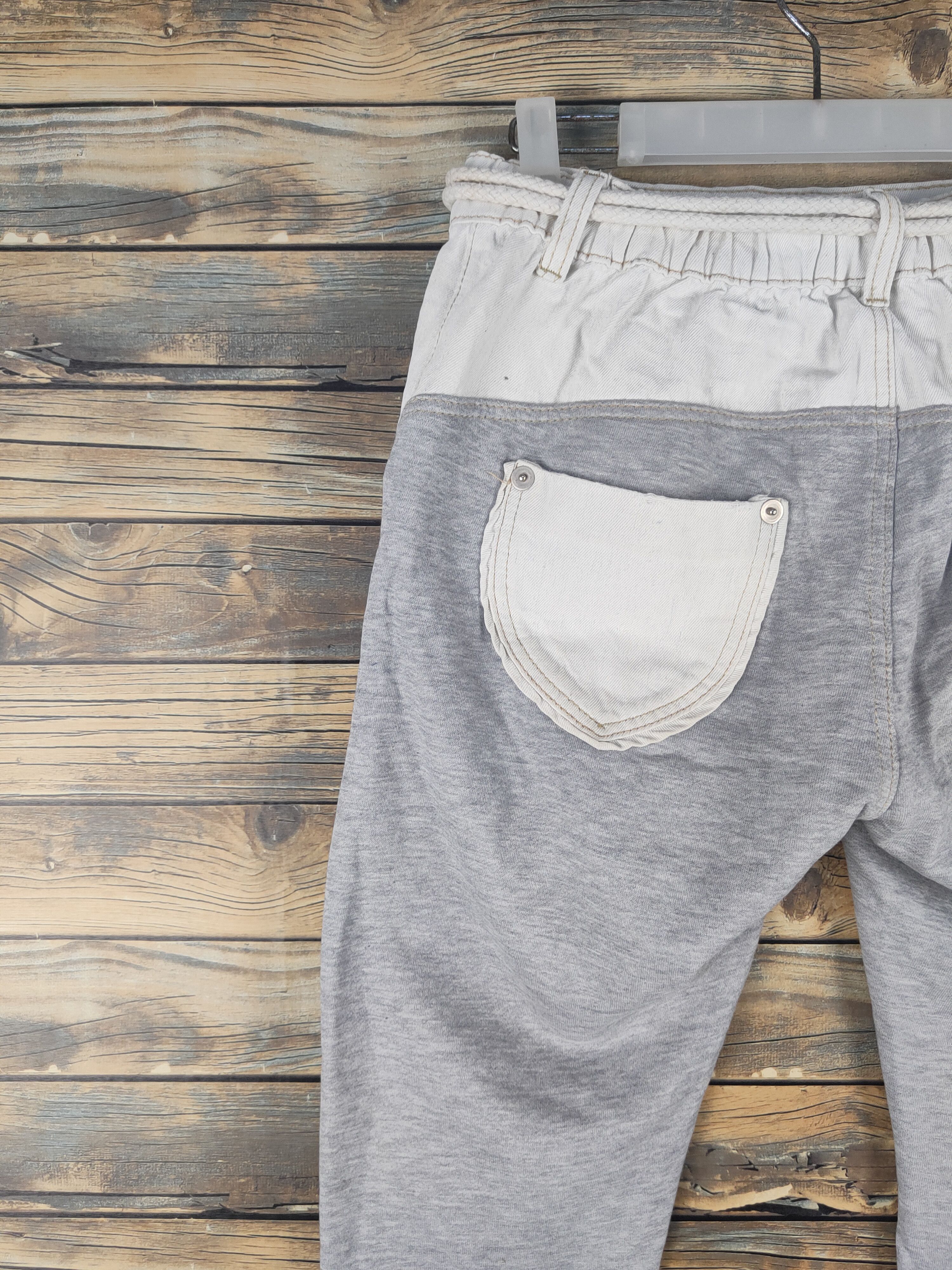 Japanese Brand DL Girlstyle White Gray Multipocket Casual Pants #46-013 Size 30" / US 8 / IT 44 - 8 Thumbnail