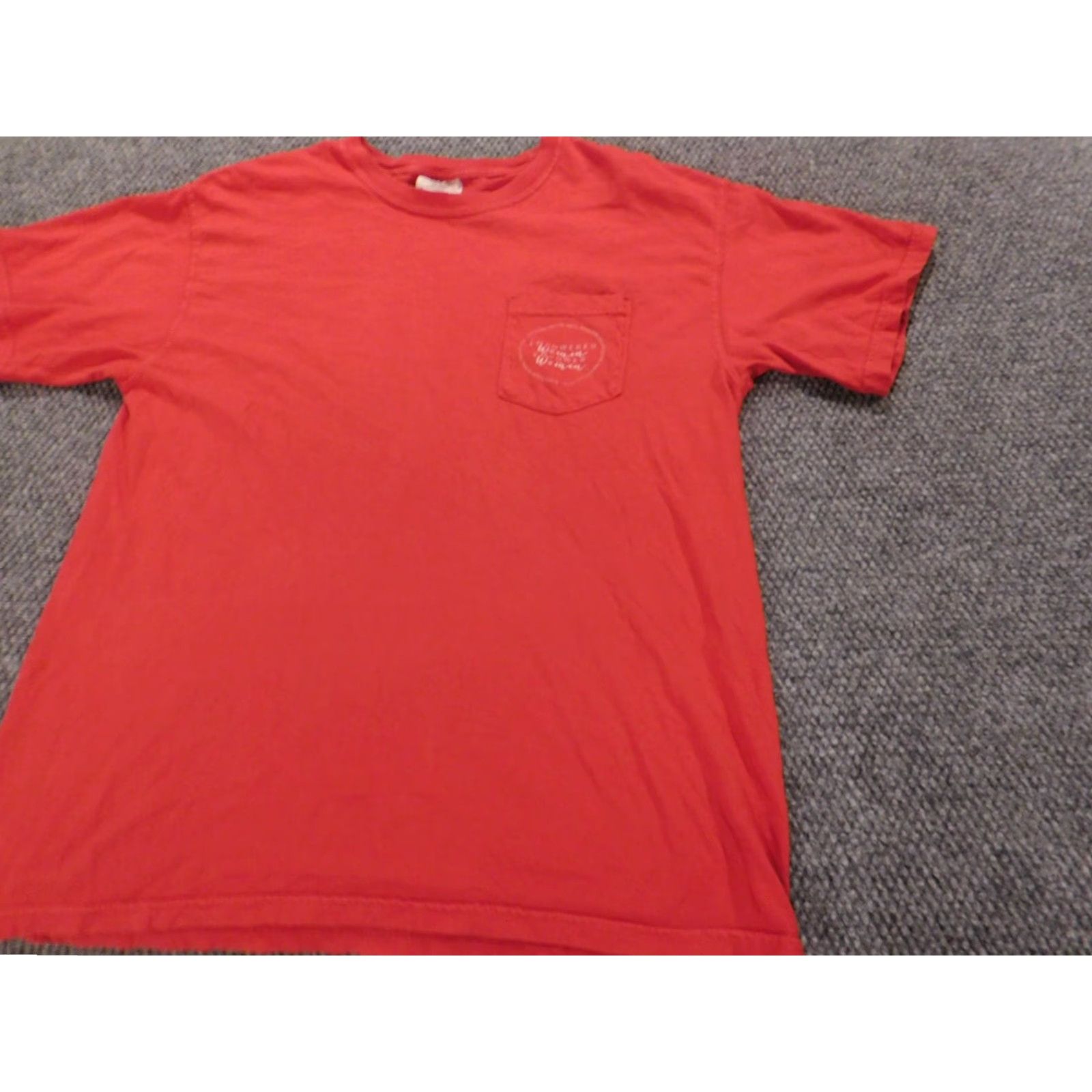 Comfort Colors Comfort Colors Shirt Mens Large Red Cotton Knit Short Sleeve Crew Neck Logo Classic Casual Men’s Shirt Size US L / EU 52-54 / 3 - 2 Thumbnail