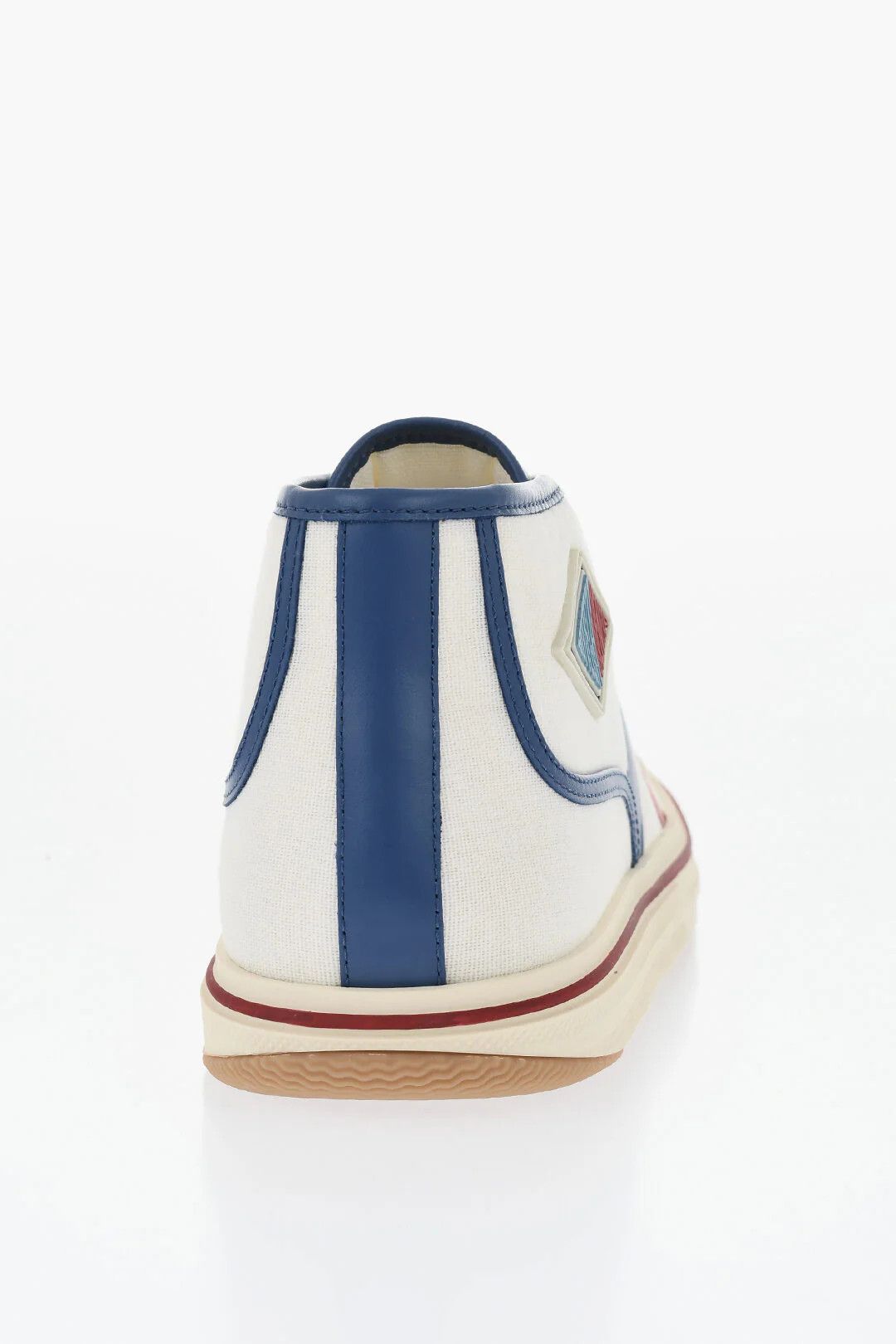 Bottega Veneta og1mm0426 Canvas Hi-Top Sneakers in White Size US 10 / EU 43 - 2 Thumbnail