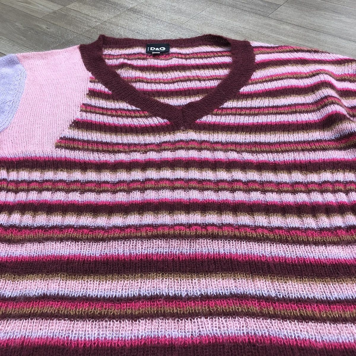 Dolce & Gabbana 1990s Dolce & Gabbana Multicolor Wool Sweatshirt Designer Size US M / EU 48-50 / 2 - 3 Thumbnail