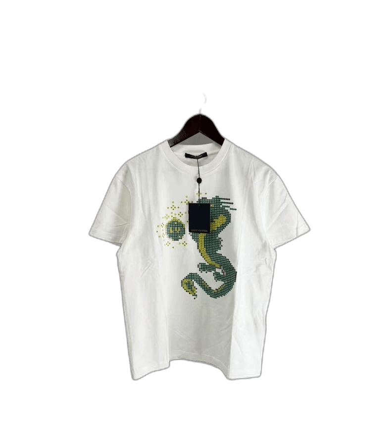 Louis Vuitton Louis Vuitton White Dragon Print Short Sleeve Shirt-yf Size US XS / EU 42 / 0 - 1 Thumbnail