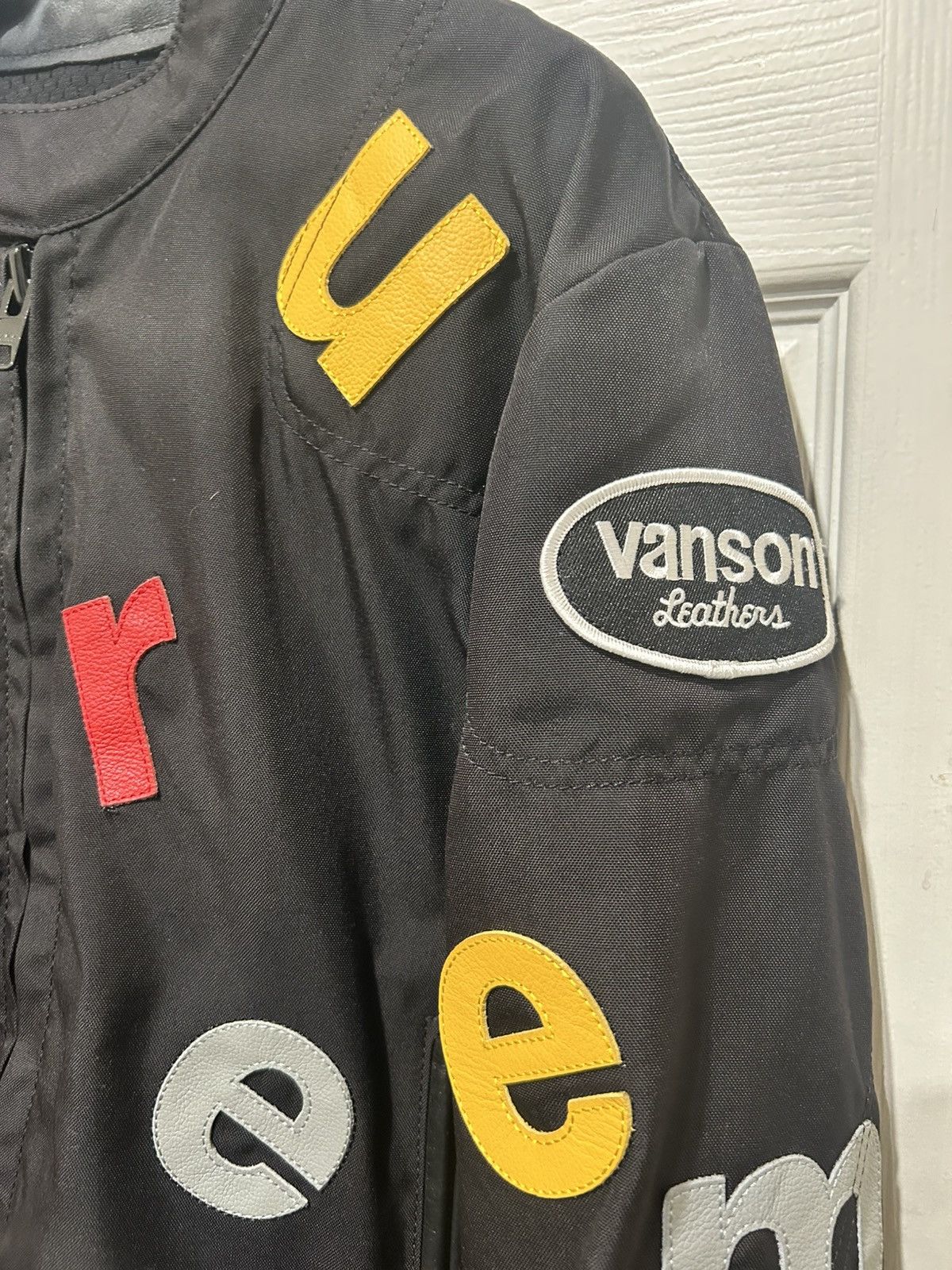 Supreme x Vanson Leathers Letters Cordura Jacket