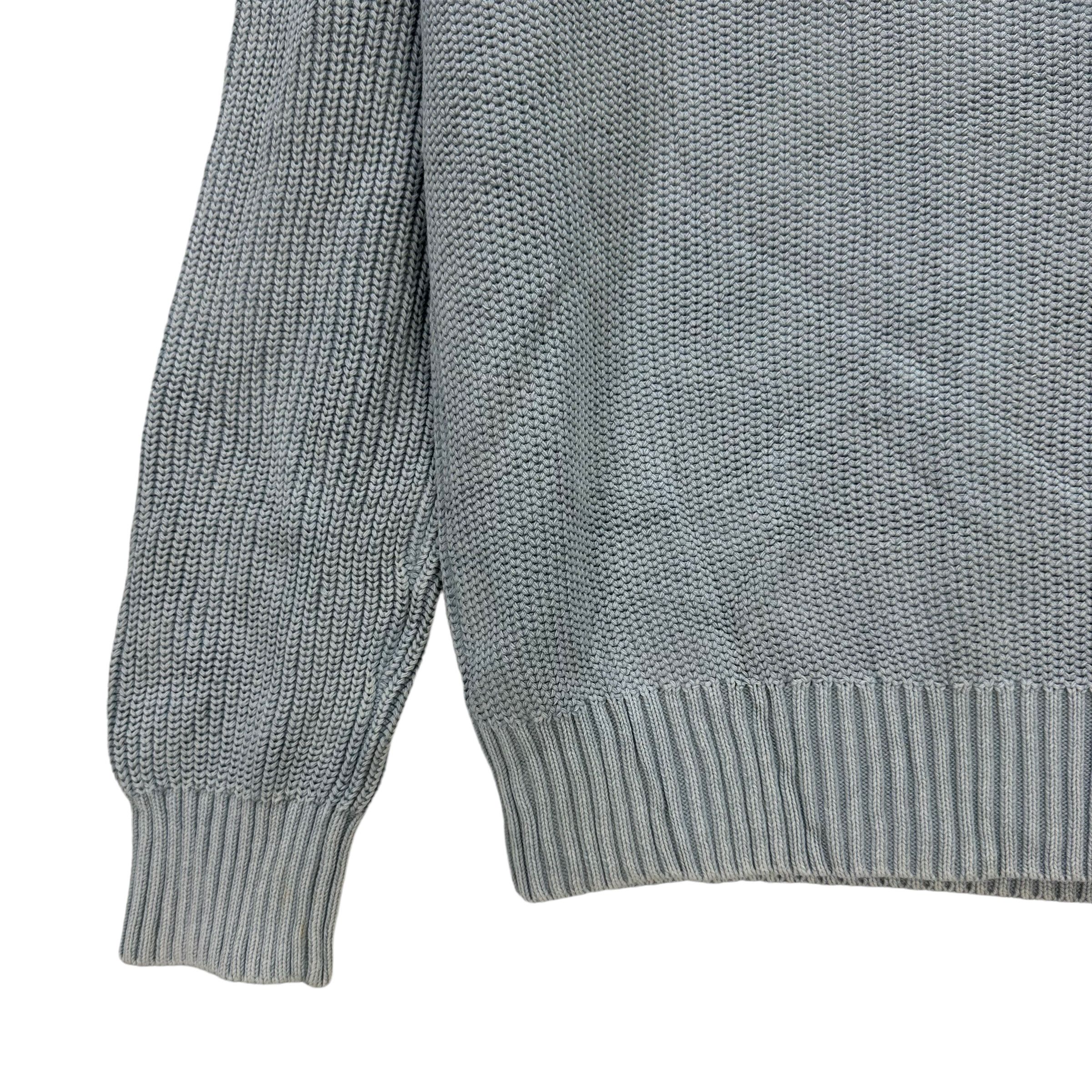 Japanese Brand LANDS' END HALF ZIP TURTLE NECK KNITTED SWEATER #8631-018 Size US L / EU 52-54 / 3 - 5 Thumbnail