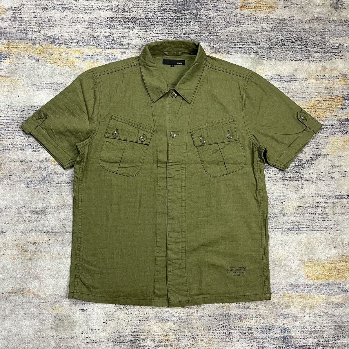 Japanese Brand × Vintage Trenza ripstop slant pocket military shirt Size US M / EU 48-50 / 2 - 1 Thumbnail