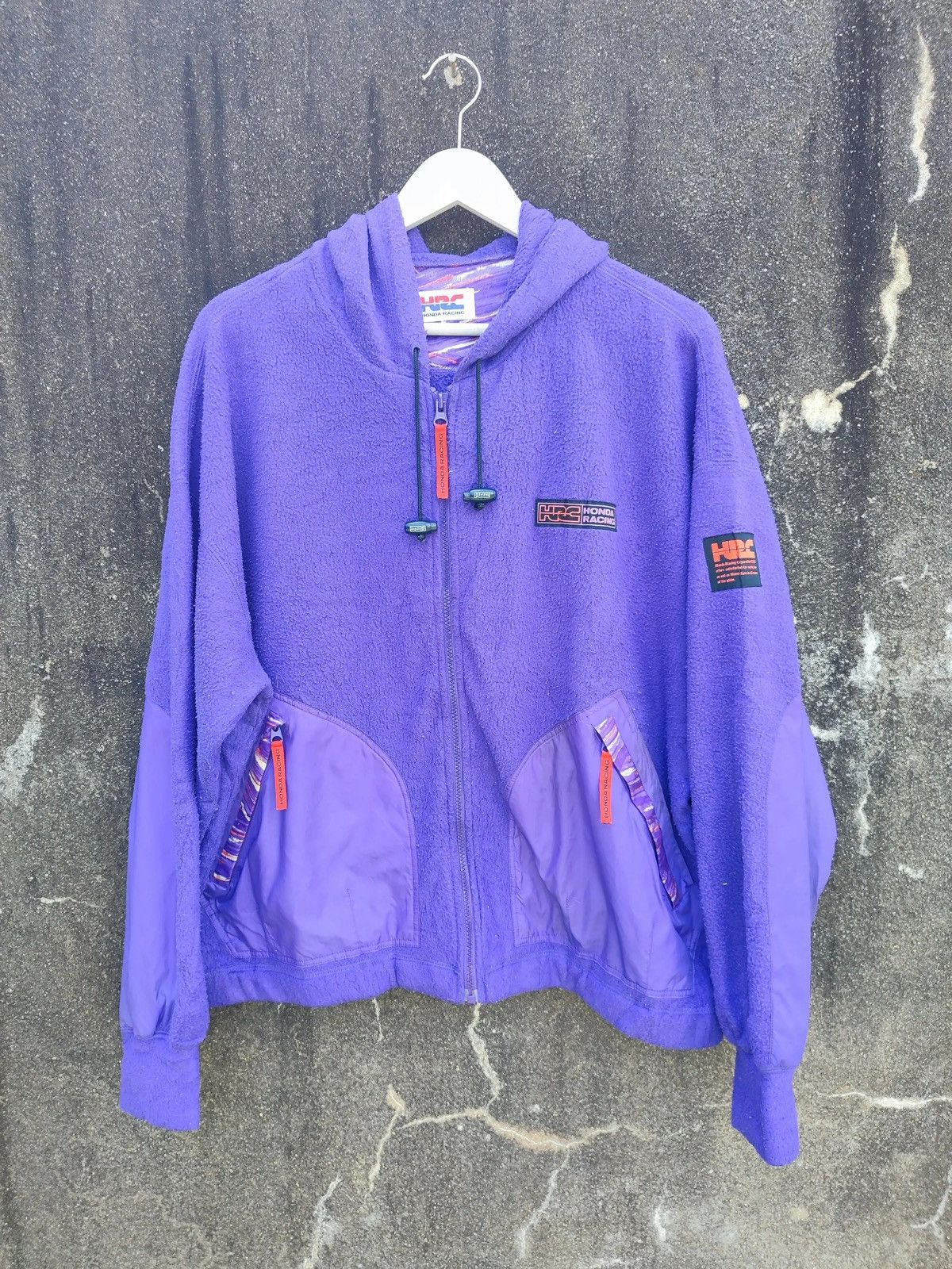 Honda Vintage HRC Honda Racing Fleece Hoodie – Purple (M/L) Size US L / EU 52-54 / 3 - 1 Thumbnail