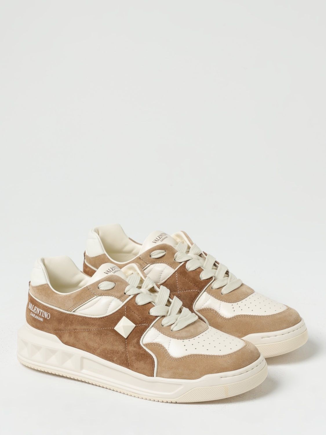 Valentino o1y0525 Logo Leather Low-Top Sneakers in Multicolor Size US 10 / EU 43 - 4 Thumbnail