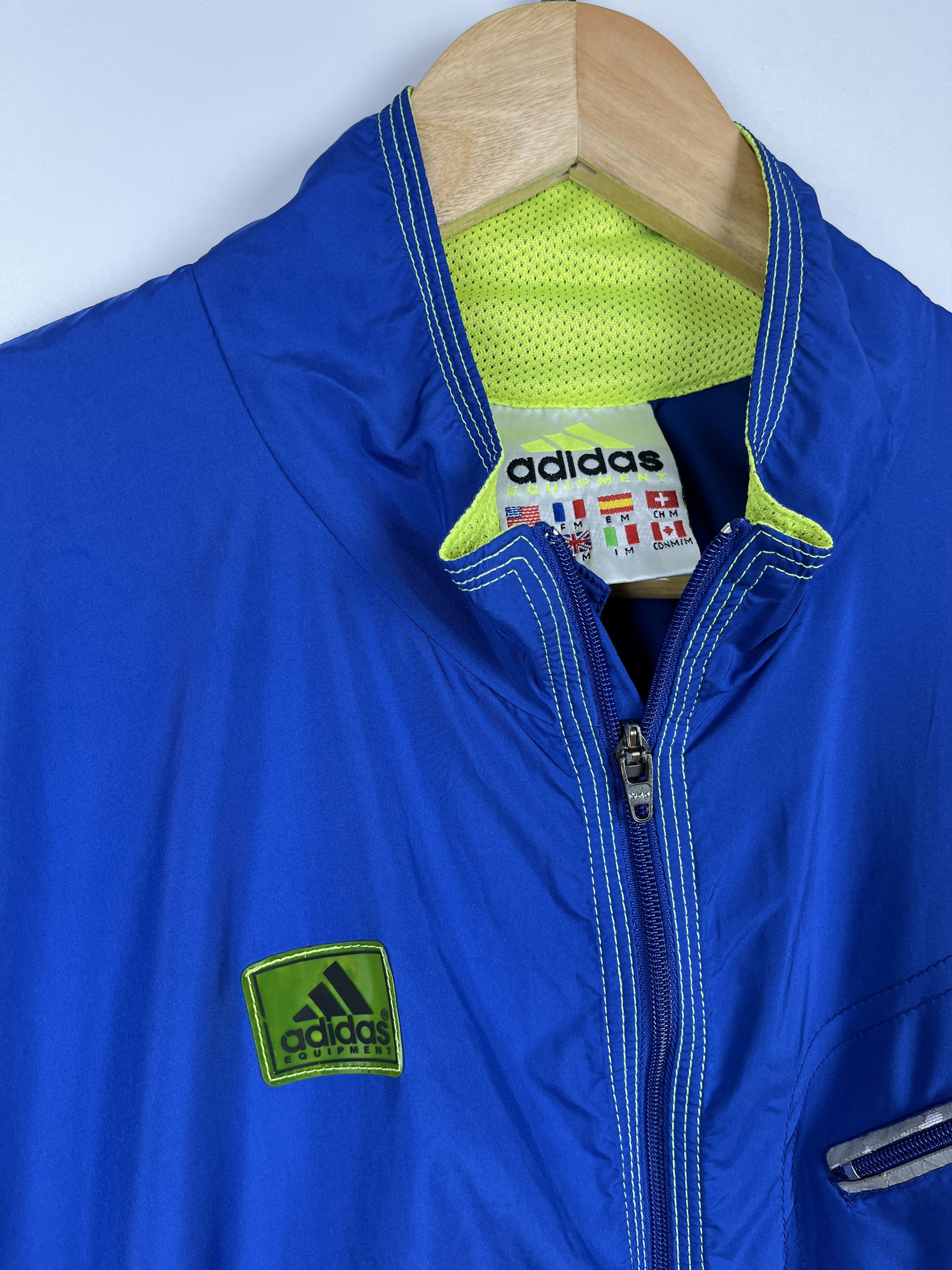 Adidas 90's Adidas Equipment Vintage Big Logo Back Light Jacket Size US M / EU 48-50 / 2 - 5 Thumbnail