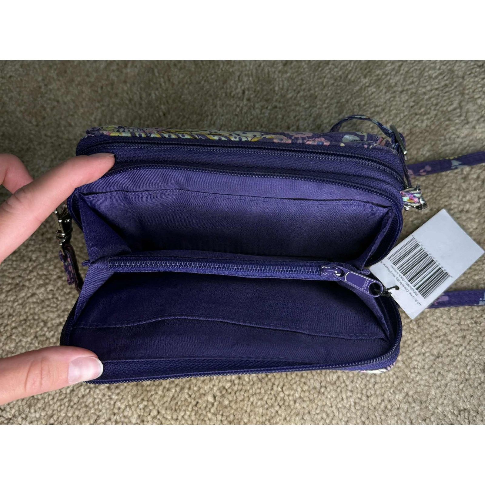 Vera Bradley NWT Vera Bradley All in One Crossbody for Iphone 6 Purple Size ONE SIZE - 6 Thumbnail