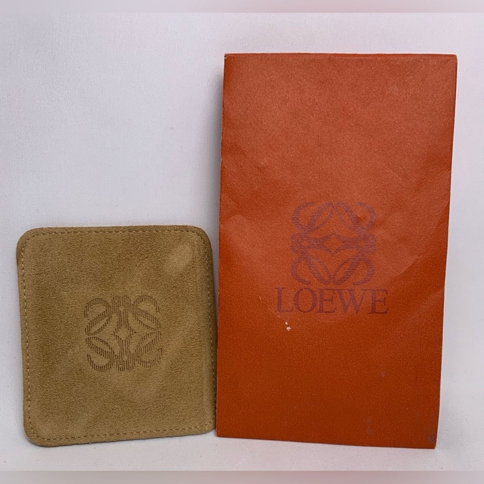Loewe Loewe Tan Suede coin purse wallet with envelope Size ONE SIZE - 3 Thumbnail