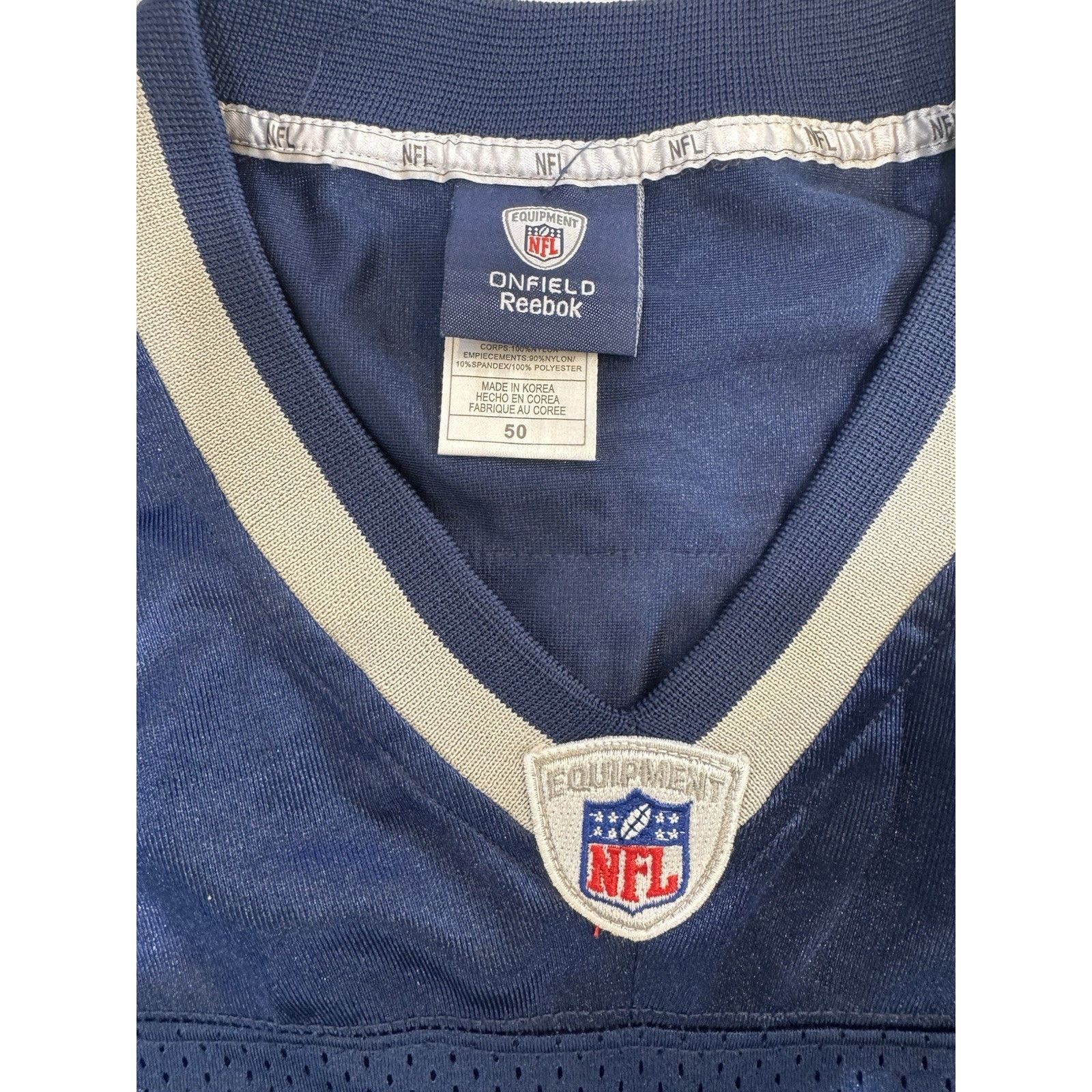 Reebok New England Patriots #00 Reebok NFL Jersey Blue Size 50 XL Size US XL / EU 56 / 4 - 6 Thumbnail