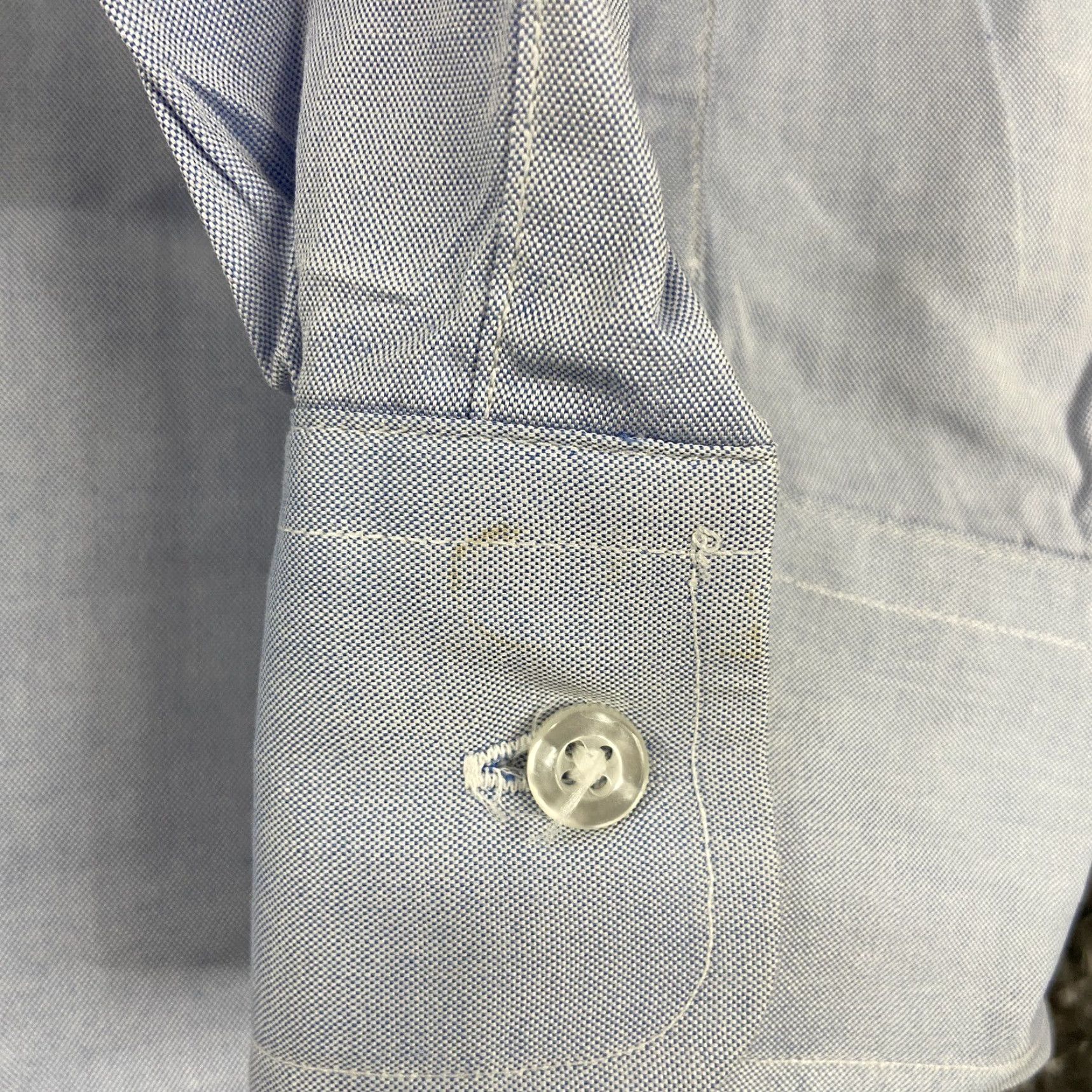 Vintage VINTAGE L.L. Bean Dress Shirt Men Long Sleeve 16 Blue Business Casual Size 42R - 3 Thumbnail