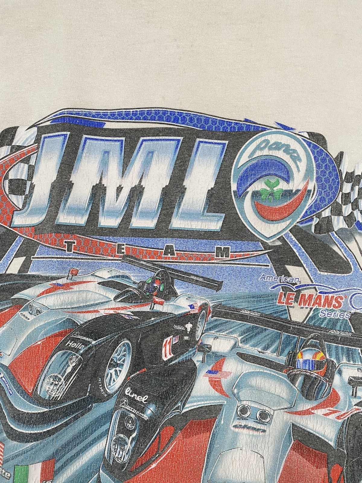 Other Vintage Y2K JML Racing Team Cropped Distressed T-Shirt Size XXL / US 16-18 / IT 52-54 - 3 Thumbnail