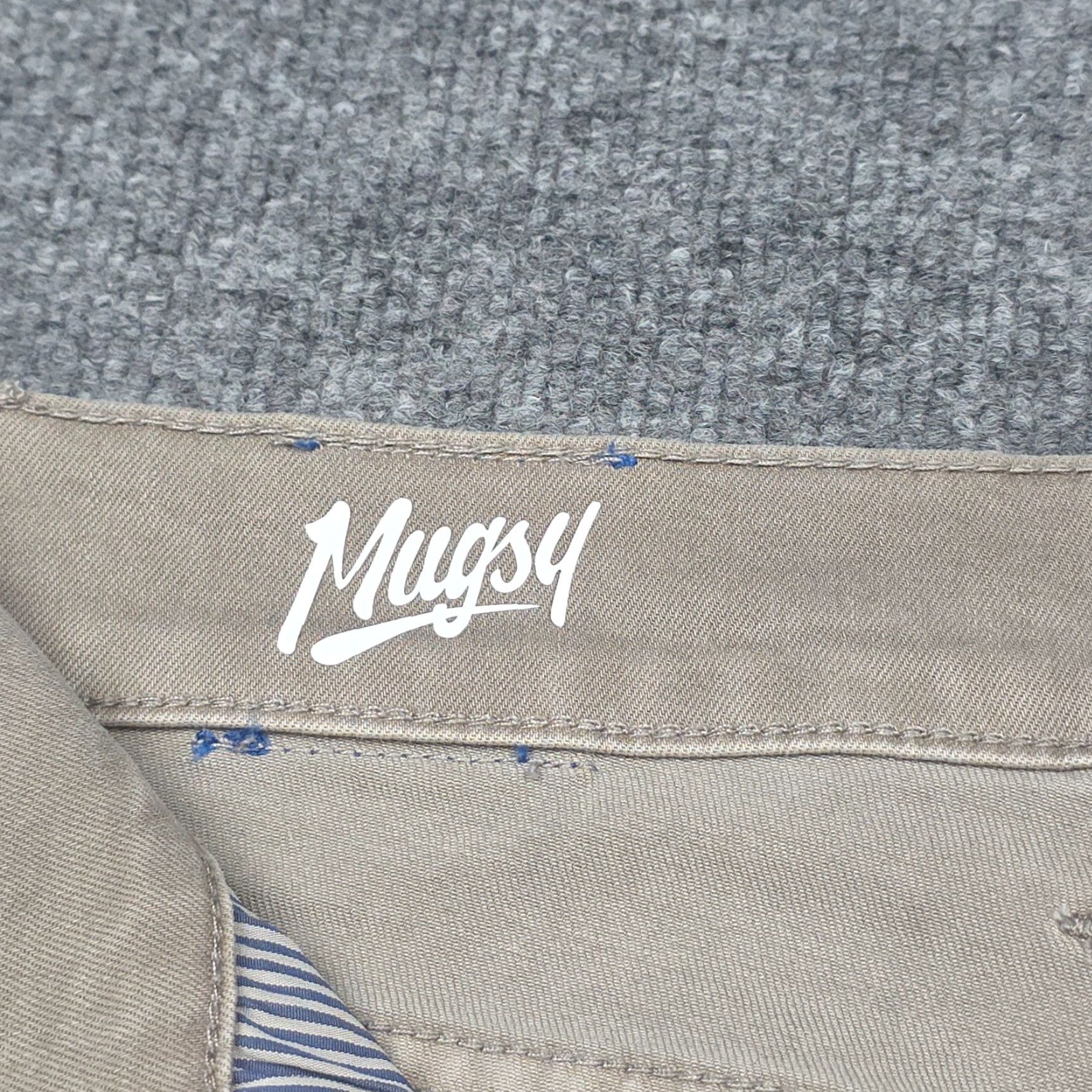 Vintage Mugsy Bucks Casual Mens Chino Pants 30 Regular Beige Comfort Stretch Slim Straight 5-Pocket Size US 30 / EU 46 - 7 Thumbnail