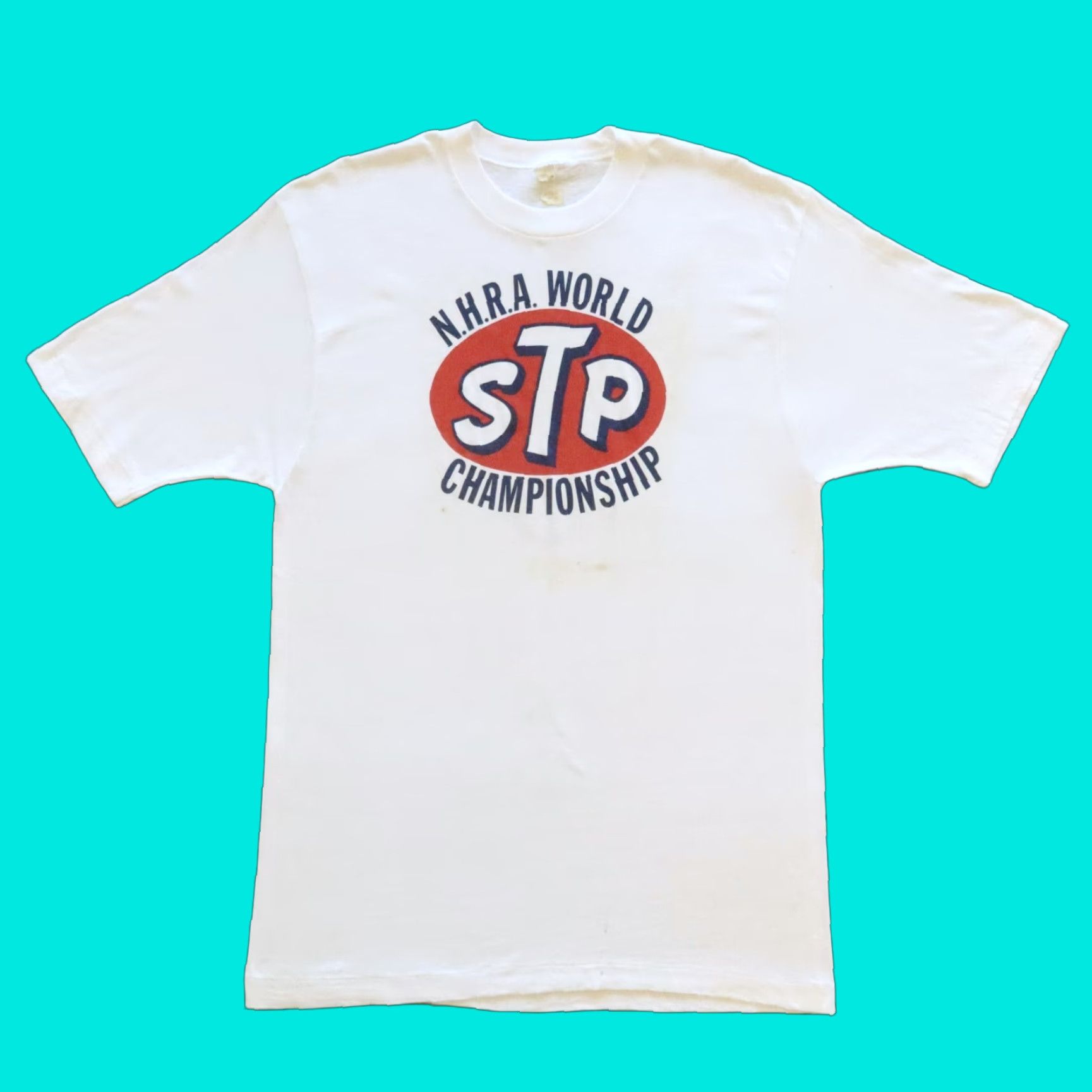 Vintage VINTAGE STP NHRA National Hot Rod Association Championship Tshirt XL White Mens T-Shirt Size US XL / EU 56 / 4 - 1 Thumbnail