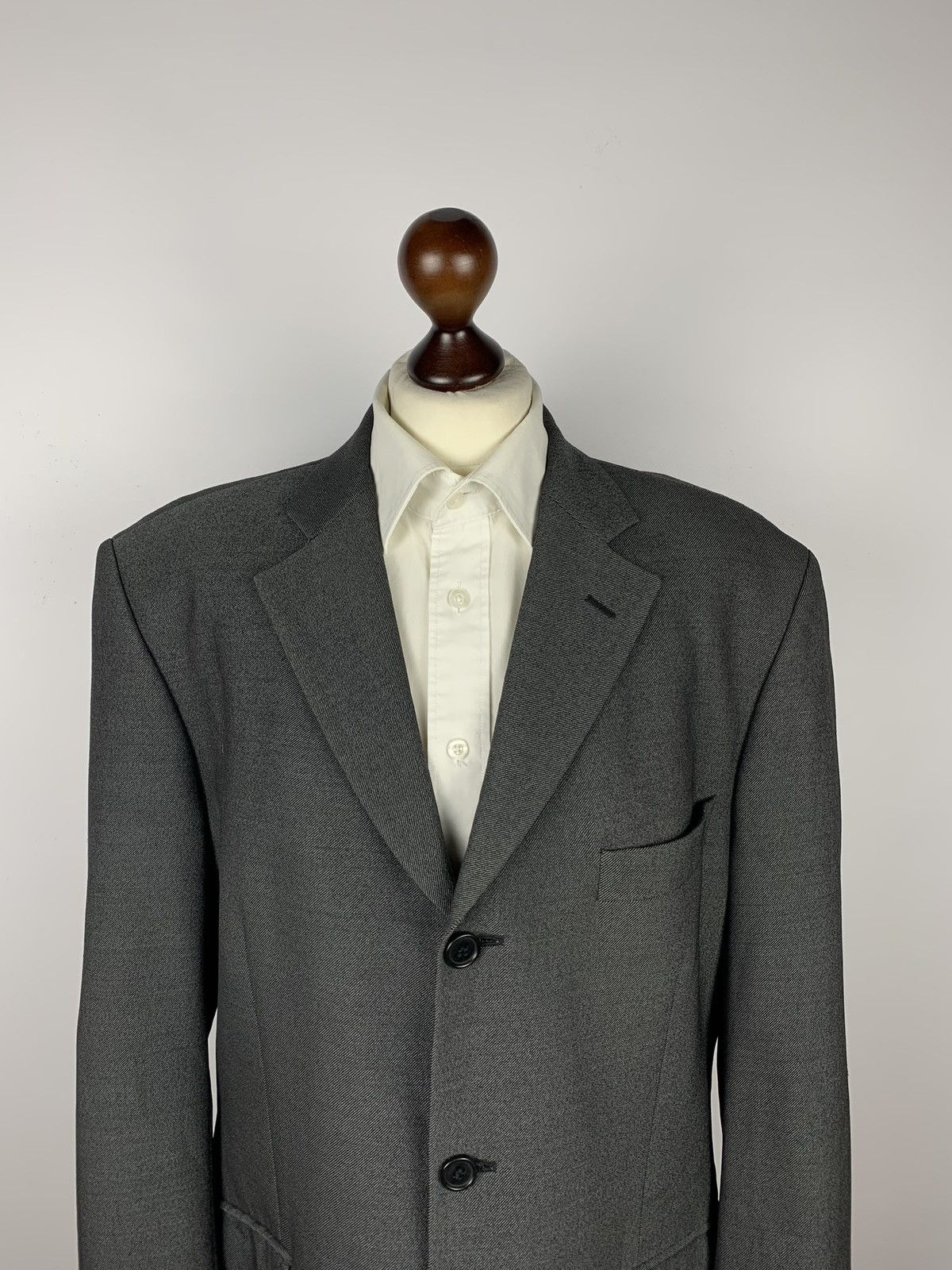 Balmain Vintage Balmain Paris Charcoal Blazer Suit Jacket Men’s 40S Size 40S - 2 Thumbnail