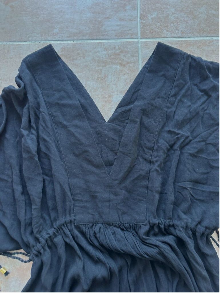 Ralph Lauren Lauren by Ralph Lauren Crinkle Rayon Tunic Black Size M Size M / US 6-8 / IT 42-44 - 8 Thumbnail