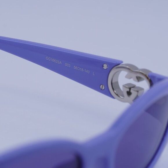 Gucci Gucci GG1662SA 003 Sunglasses Lilac Oval Frame, Violet Size ONE SIZE - 6 Thumbnail