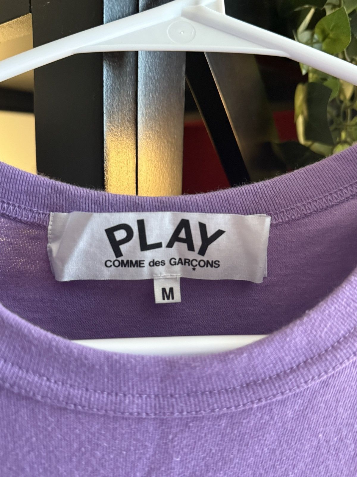 Comme des Garcons PLAY Heart Logo CDG Play Purple T-Shirt Size US M / EU 48-50 / 2 - 3 Thumbnail