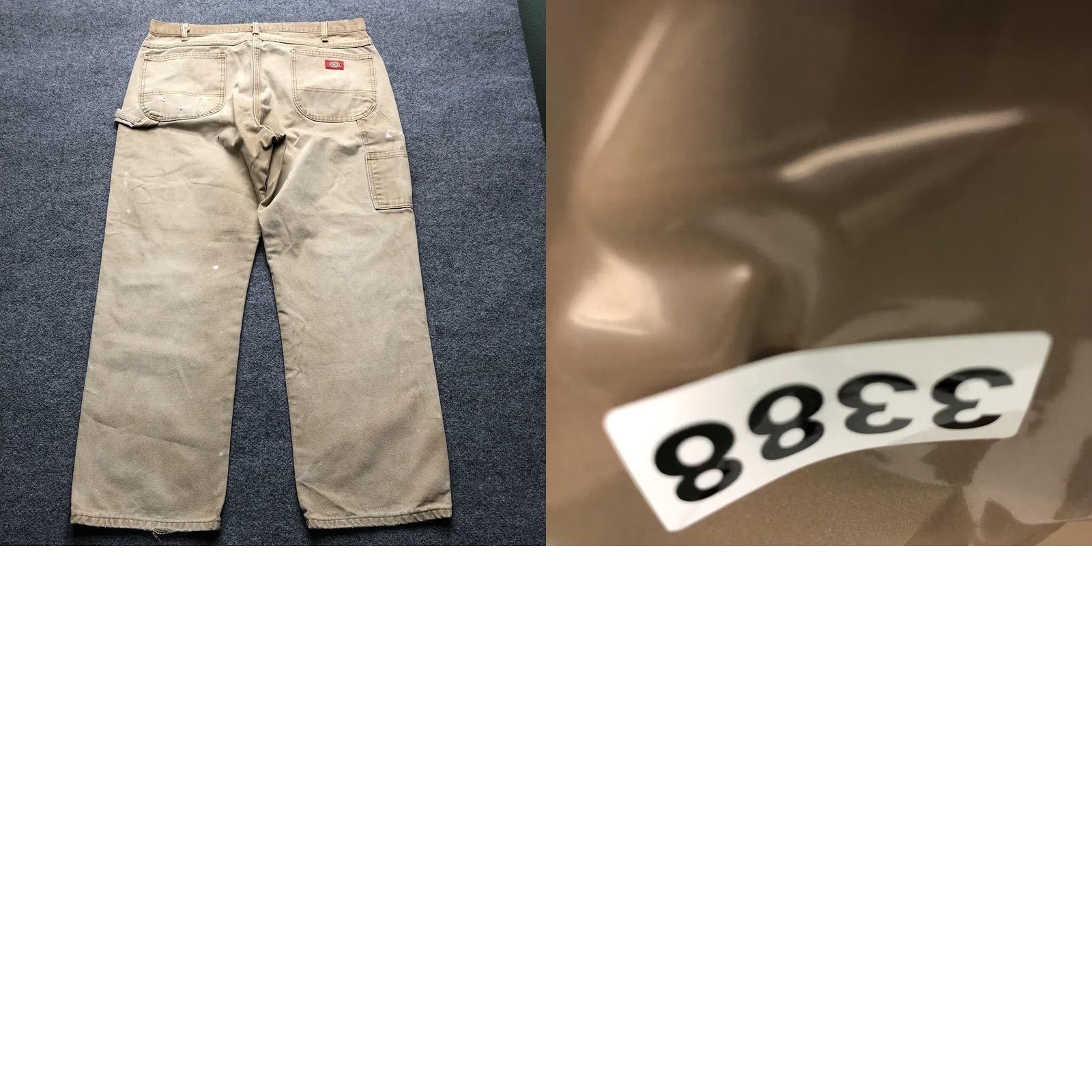 Dickies Dickies Pants Mens 38x30 Beige Canvas Carpenter Workwear Relaxed Fit Pockets 5-Pocket Design Size US 38 / EU 54 - 8 Thumbnail