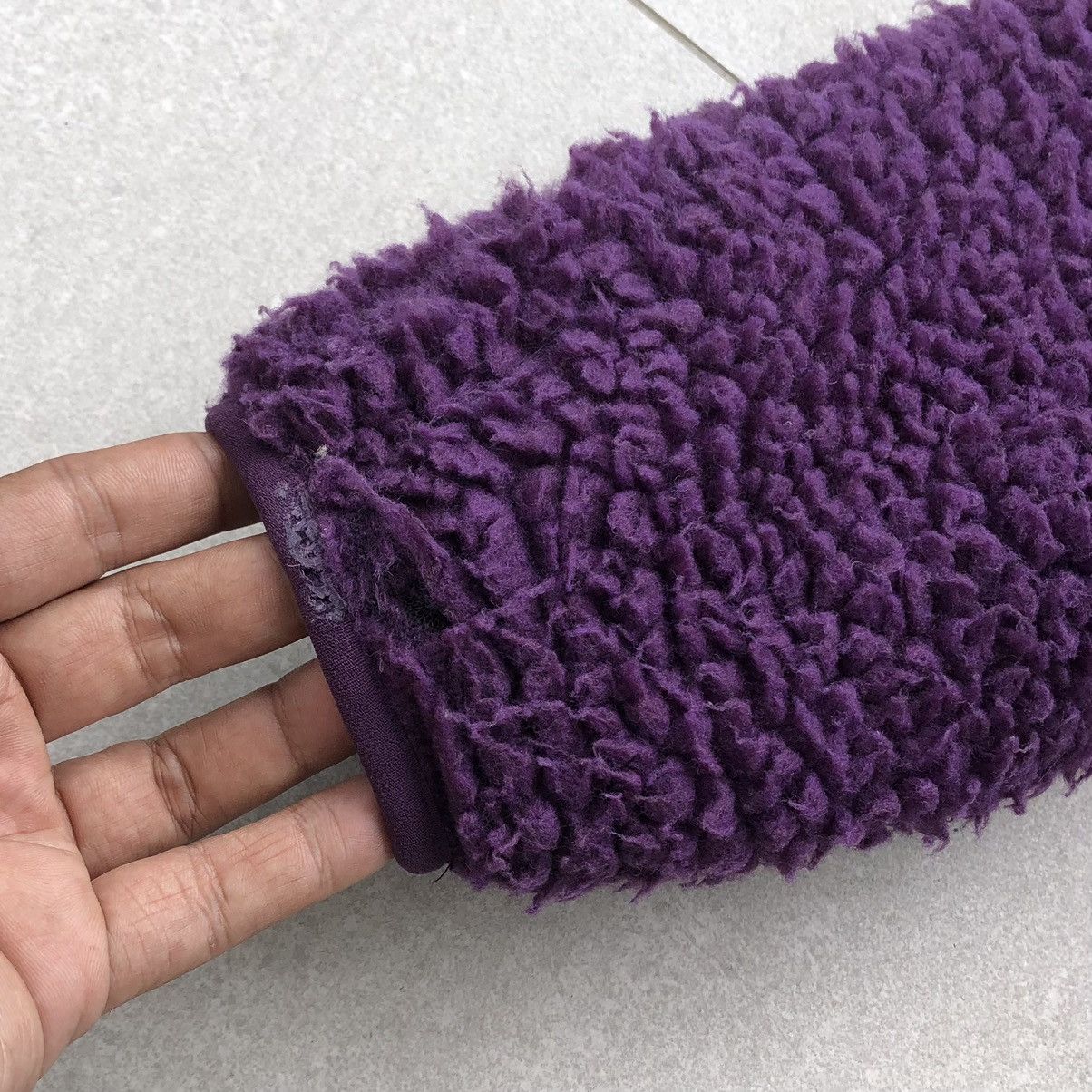 Japanese Brand First Down USA Pile Sherpa Purple Jacket Size US L / EU 52-54 / 3 - 14 Thumbnail