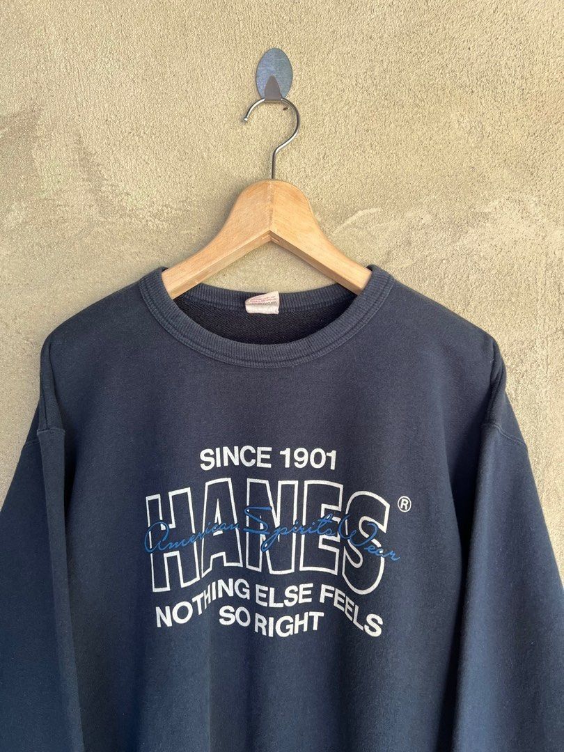 Hanes Vintage Hanes Spell Out Sweatshirt Size US M / EU 48-50 / 2 - 3 Thumbnail
