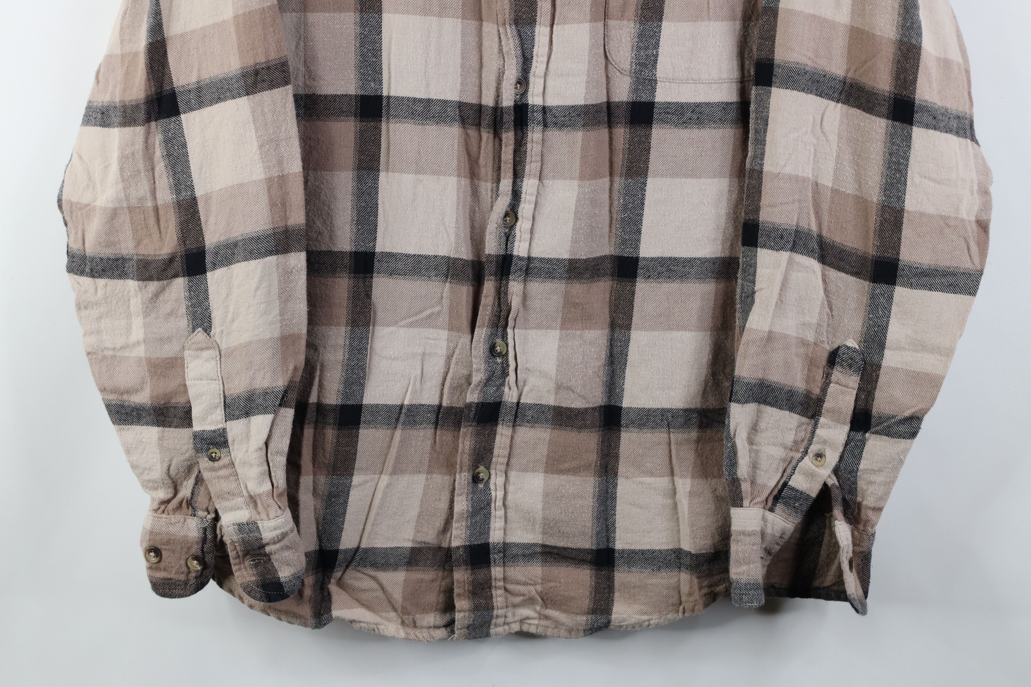 Vintage Vintage 90s Streetwear Collared Button Shirt Earth Tone Size US M / EU 48-50 / 2 - 3 Thumbnail
