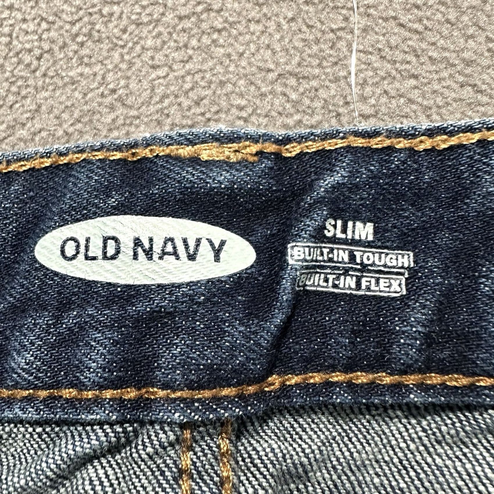 Old Navy Old Navy Mens Jeans Slim Built In Tough Built In Flex Blue Denim 29x30 (28x28.5) Size US 29 - 3 Thumbnail