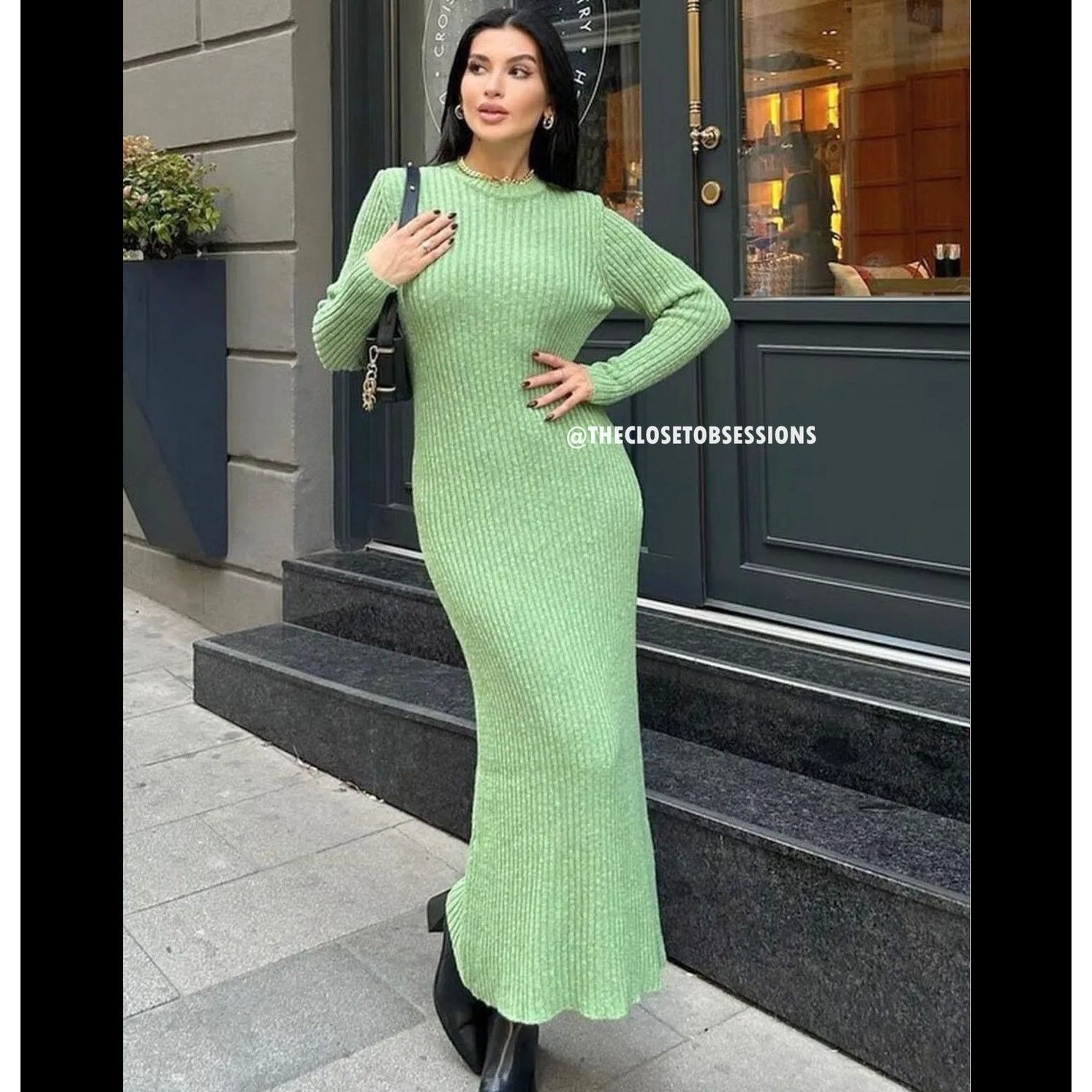Mango MANGO Ribbed Knit Maxi Dress NWT – Blogger Favorite – Size 8 Size M / US 6-8 / IT 42-44 - 13 Thumbnail