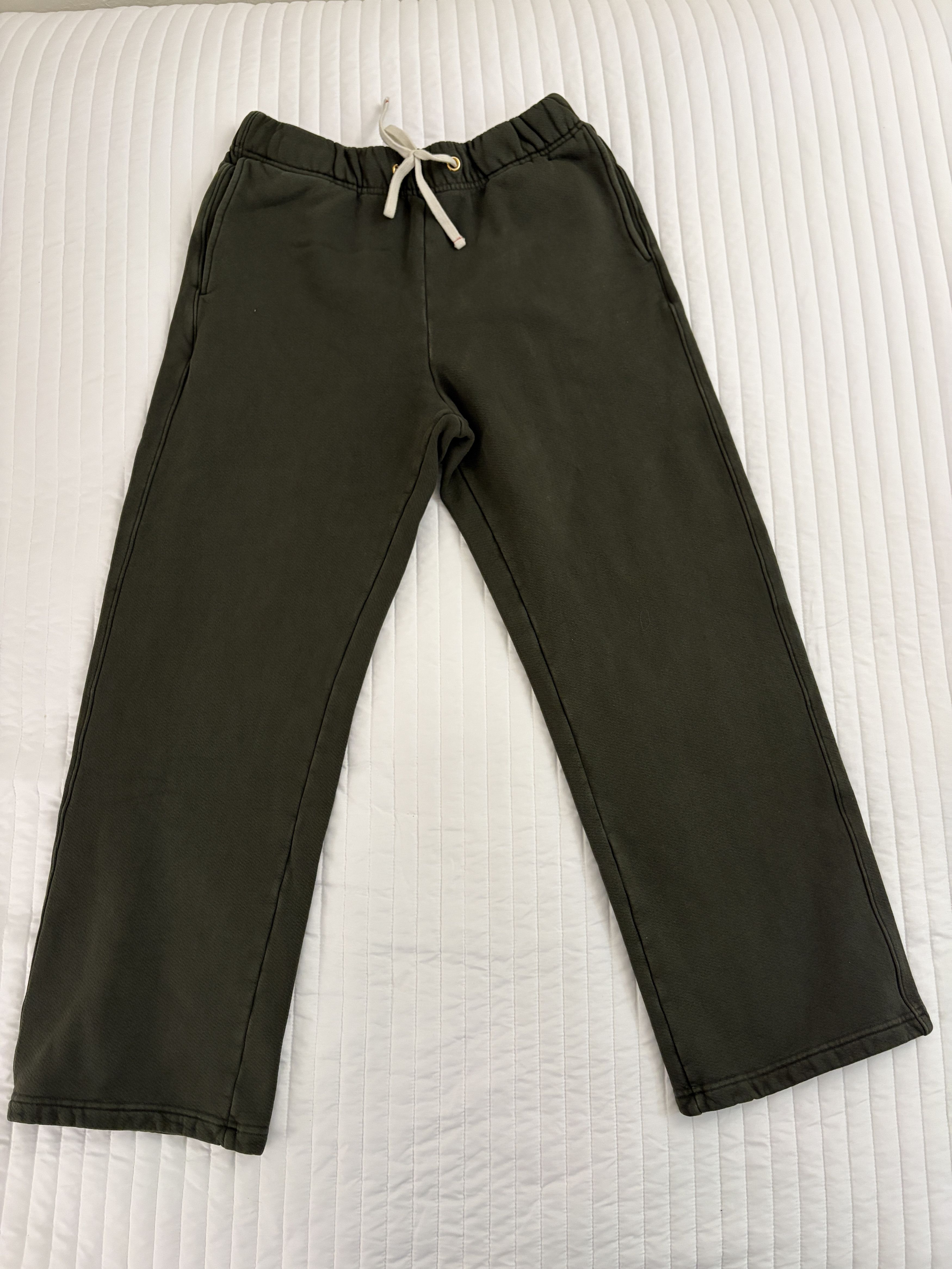 Les Tien Khaki Heavyweight Classic Sweatpants Size US 38 / EU 54 - 2 Thumbnail