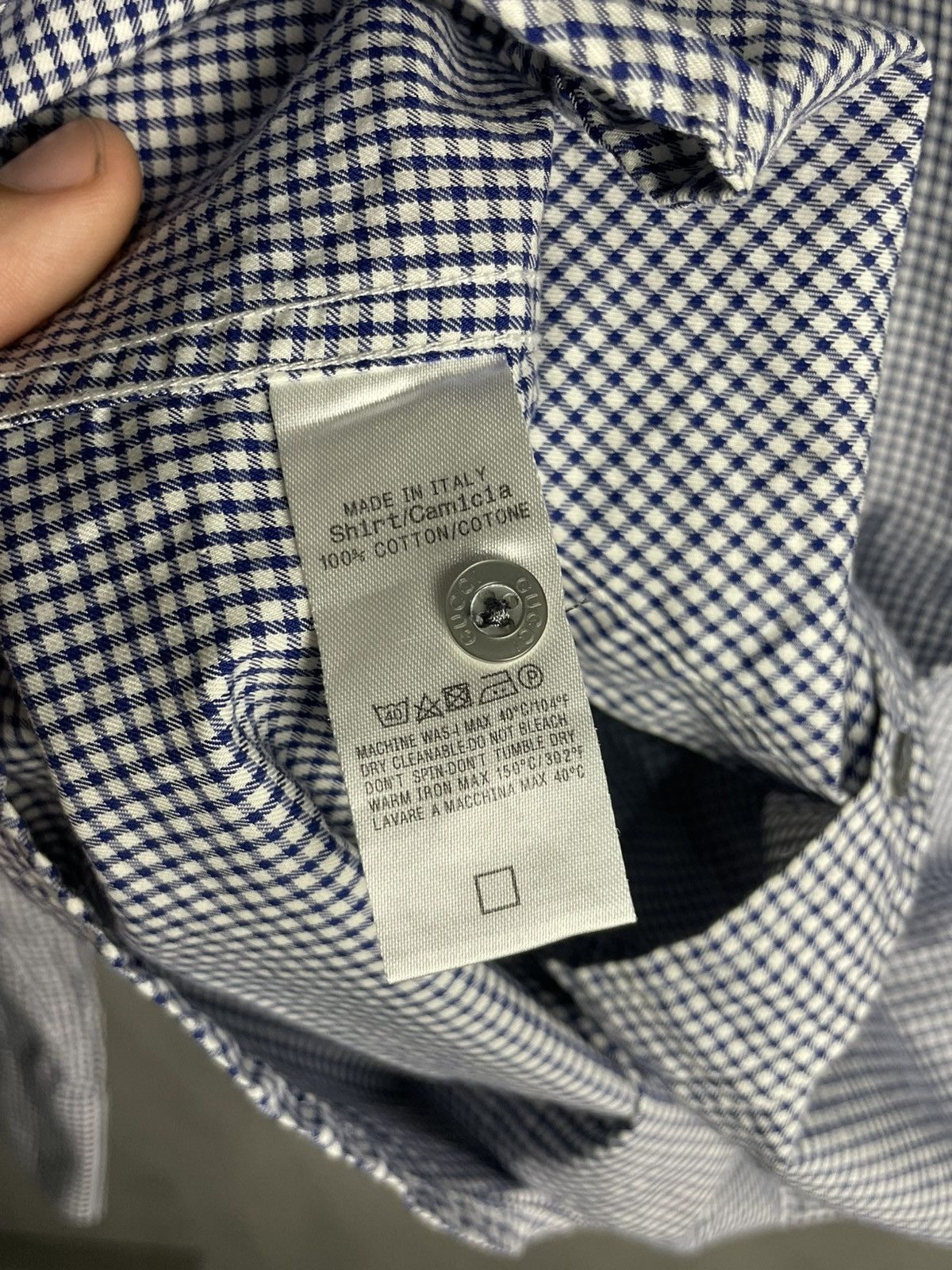 Gucci Gucci Plaid Check Formal Dress Slim Shirt Size US M / EU 48-50 / 2 - 7 Thumbnail