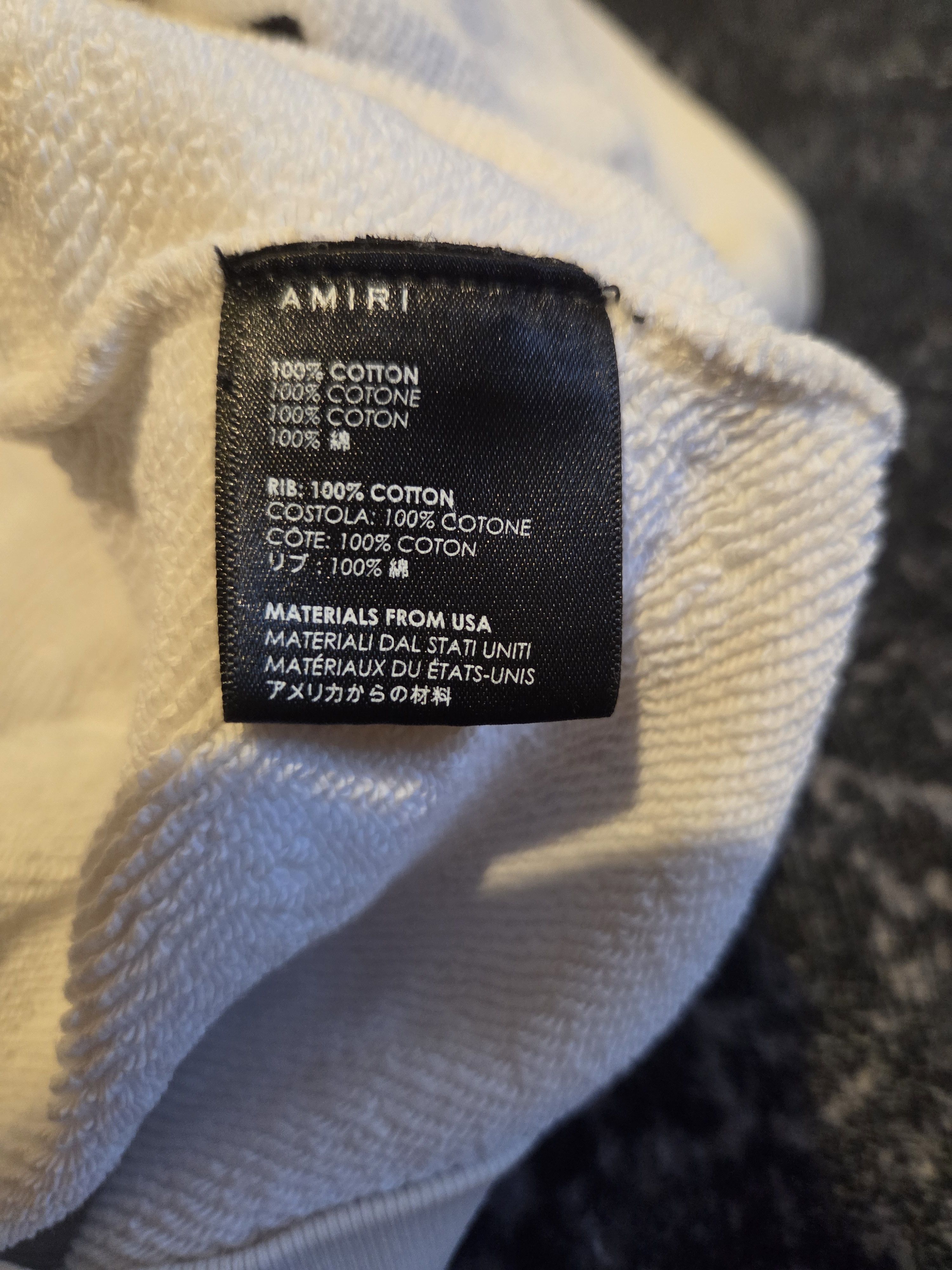 Amiri Amiri core logo withe hoodie L size Size US L / EU 52-54 / 3 - 4 Thumbnail