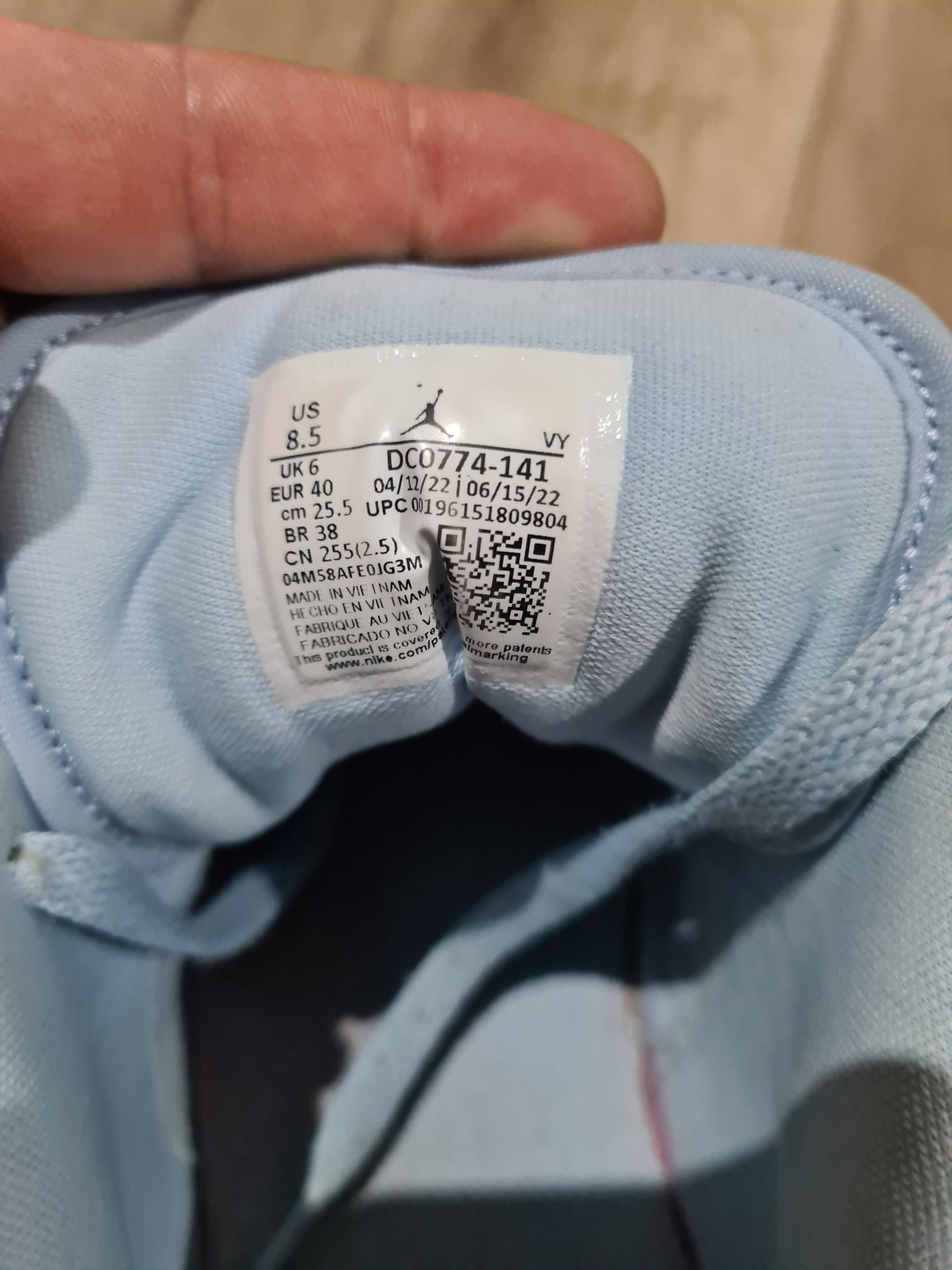 Jordan Brand × Nike Nike air Jordan 1 Low Aluminum Ice Blue Size US 8.5 / IT 38.5 - 12 Thumbnail