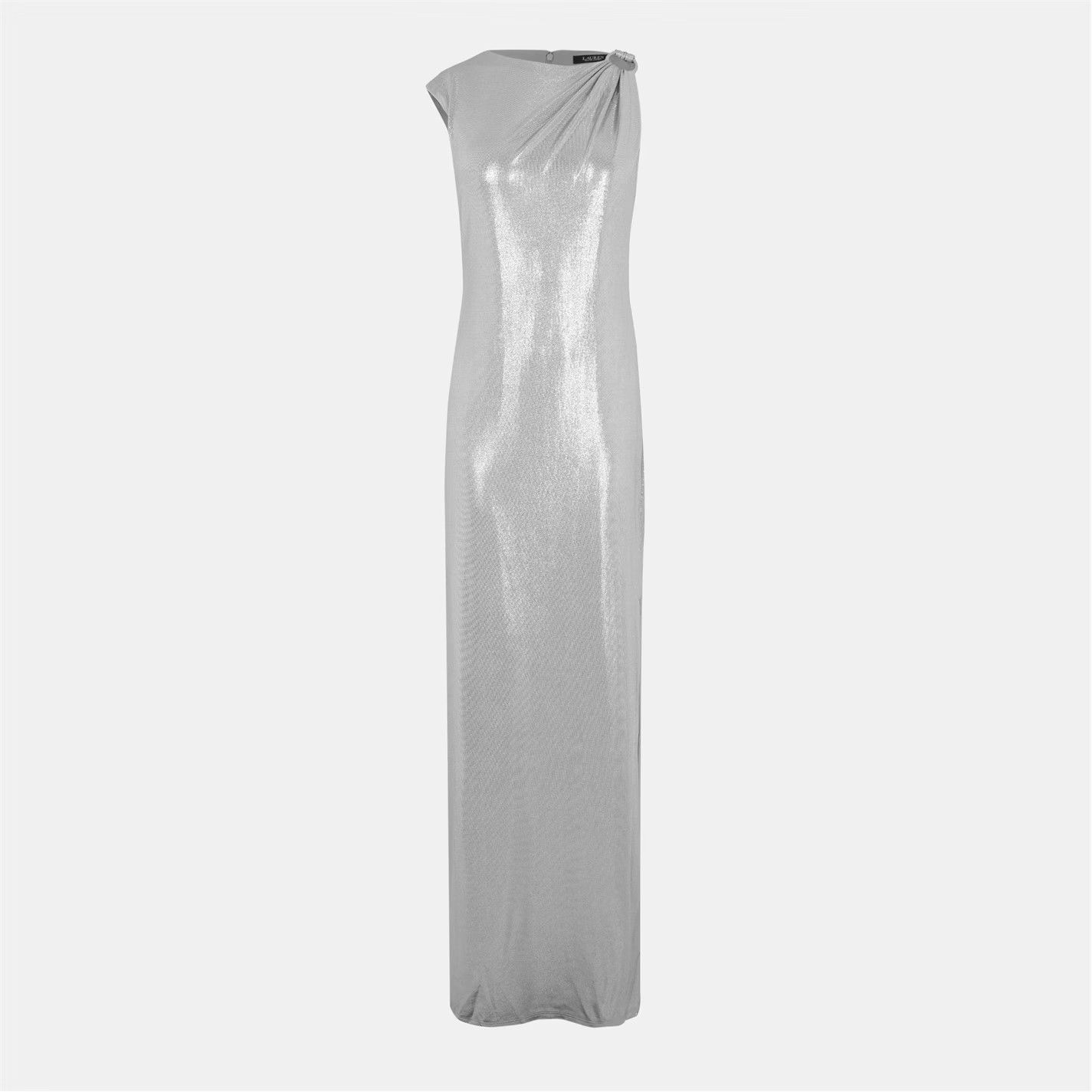 Lauren Ralph Lauren o1g2r1mq0825 Keilly Gown in Silver Size XS / US 0-2 / IT 36-38 - 1 Thumbnail