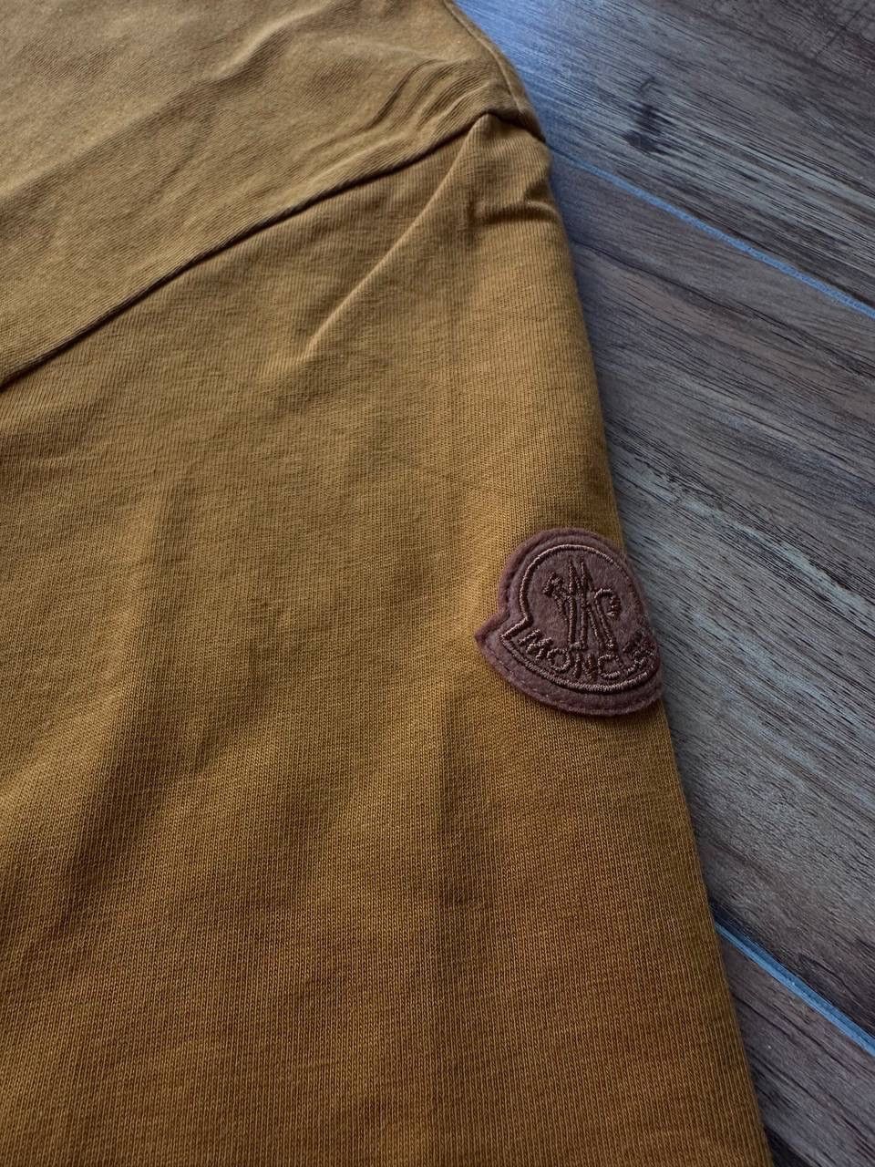 Moncler Moncler Garment-Washed T-Shirt Orange SS24 Collection Size US L / EU 52-54 / 3 - 3 Thumbnail