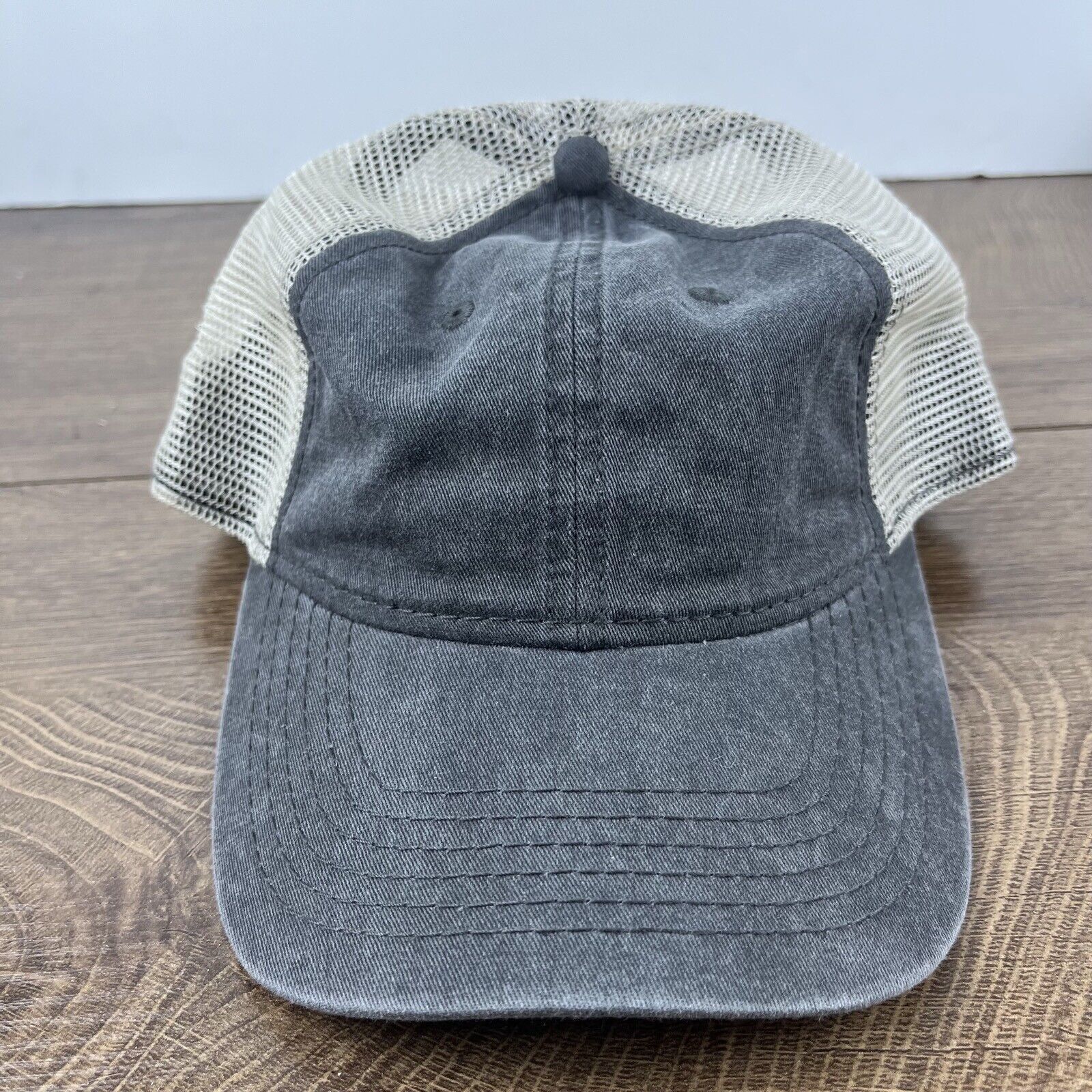 Other Plain Gray Baseball Hat Cap Snapback Hat Gray Adjustable Hat Size ONE SIZE - 2 Thumbnail