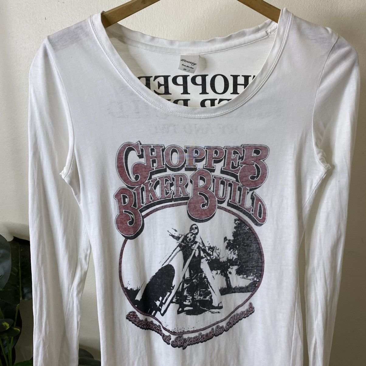 MOUSSY Y2K Moussy Hysterics Glamour Style Cyber Gothic Punk Emo LS Size XS / US 0-2 / IT 36-38 - 2 Thumbnail