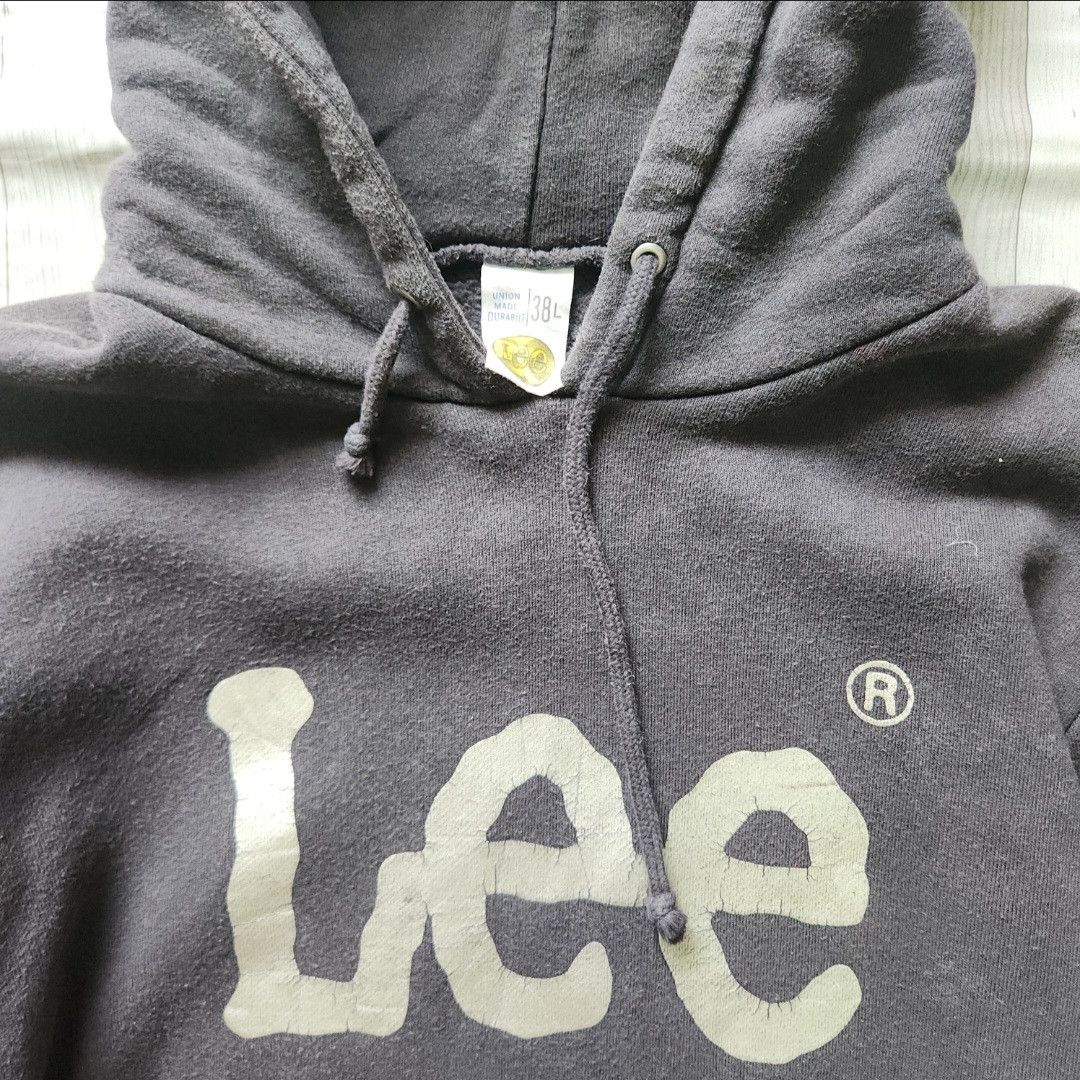 Lee × Vintage Vintage 1980s Lee USA Sweatshirts Hoodie Size US M / EU 48-50 / 2 - 8 Thumbnail
