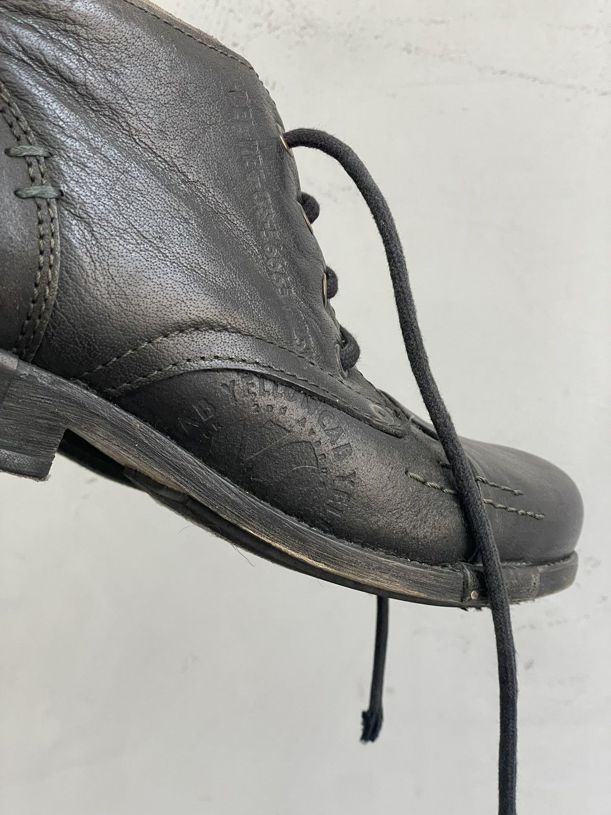 Dirk Bikkembergs Yelluncab black leather boots minimal classic guidi style Size US 9 / EU 42 - 4 Thumbnail