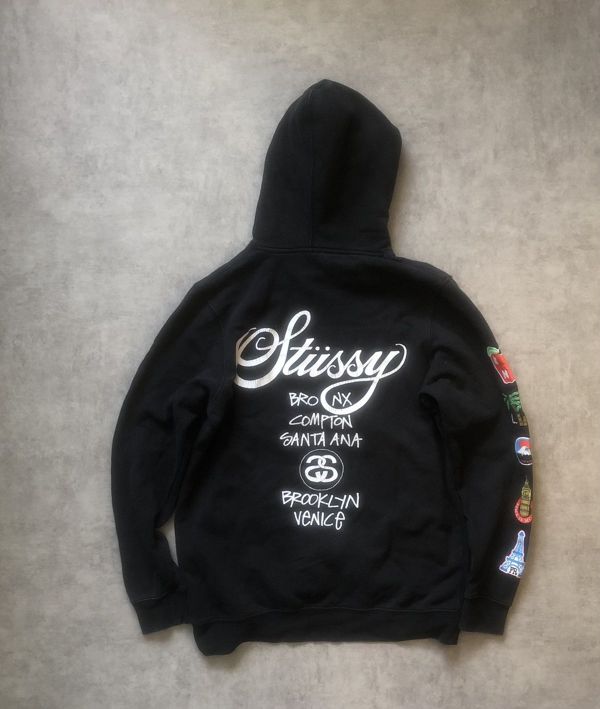 Stussy ☑️STEAL☑️ 2 Stussy Worldwide Tour / worldwide skull Hoodies Size US L / EU 52-54 / 3 - 3 Thumbnail