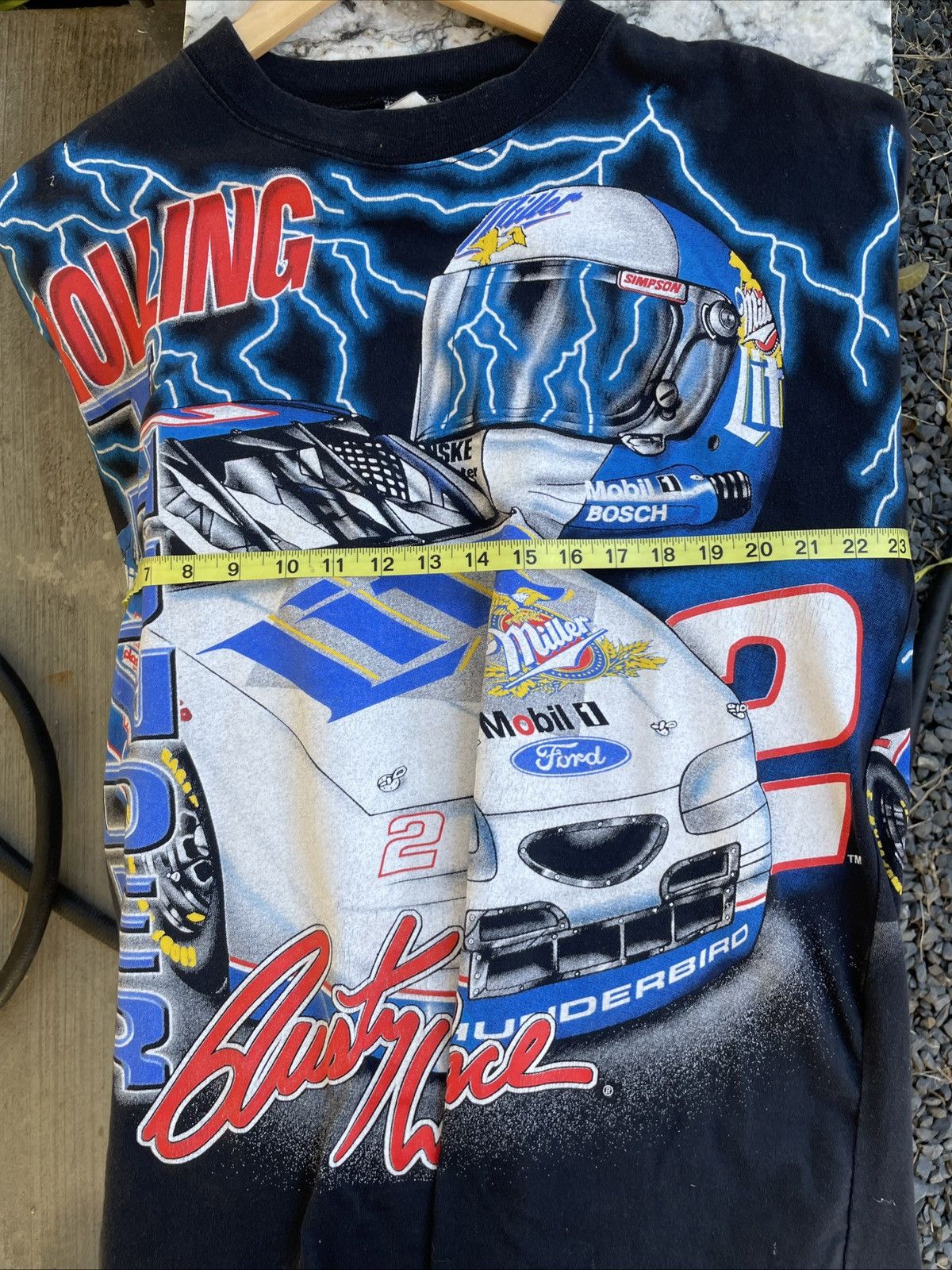 Vintage Vintage 1997 Rusty Wallace Miller Lite All Over Print NASCAR Size US L / EU 52-54 / 3 - 6 Thumbnail