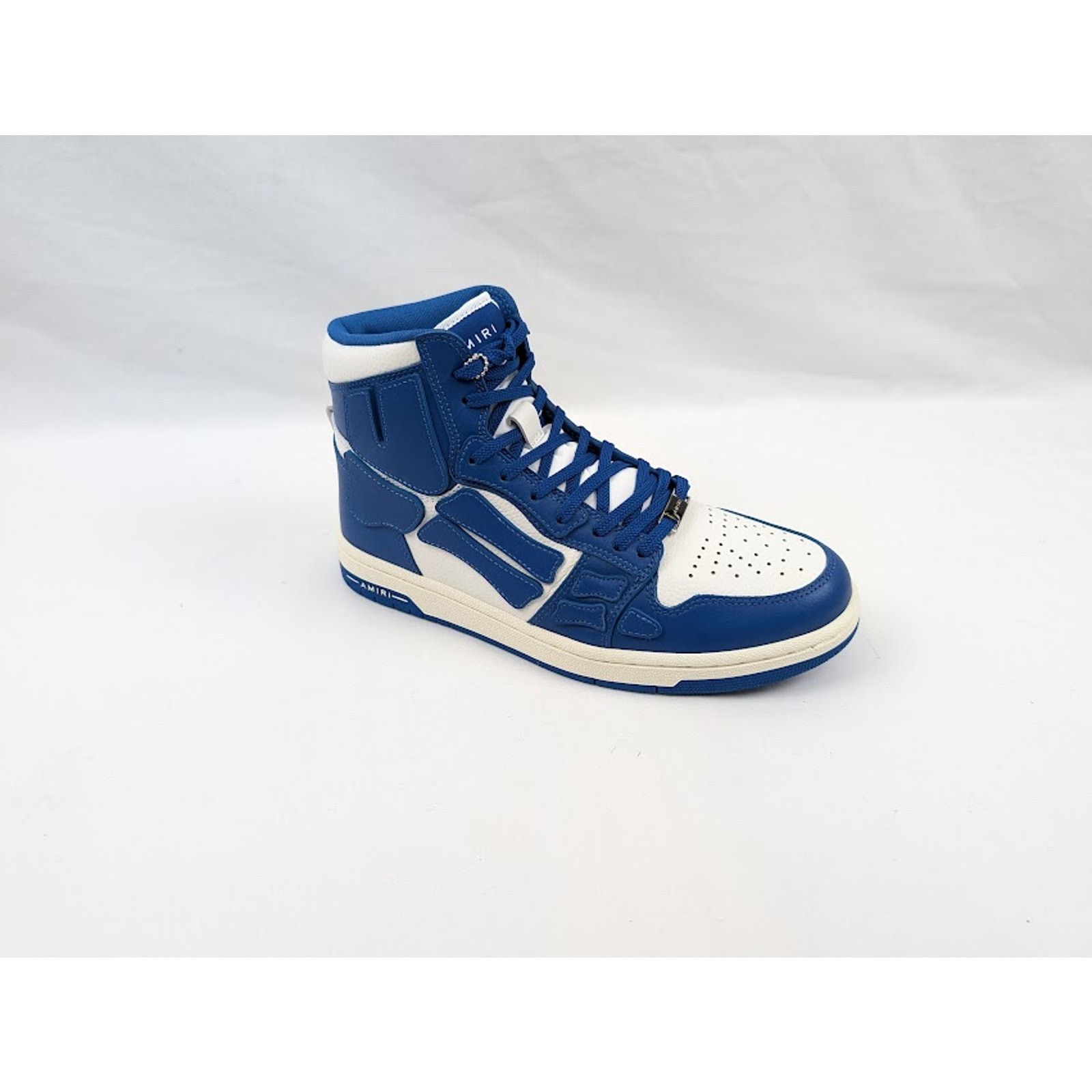 Amiri o1rshd1 Skel Hi-Top Sneakers in Blue/White Size US 12 / EU 45 - 1 Thumbnail