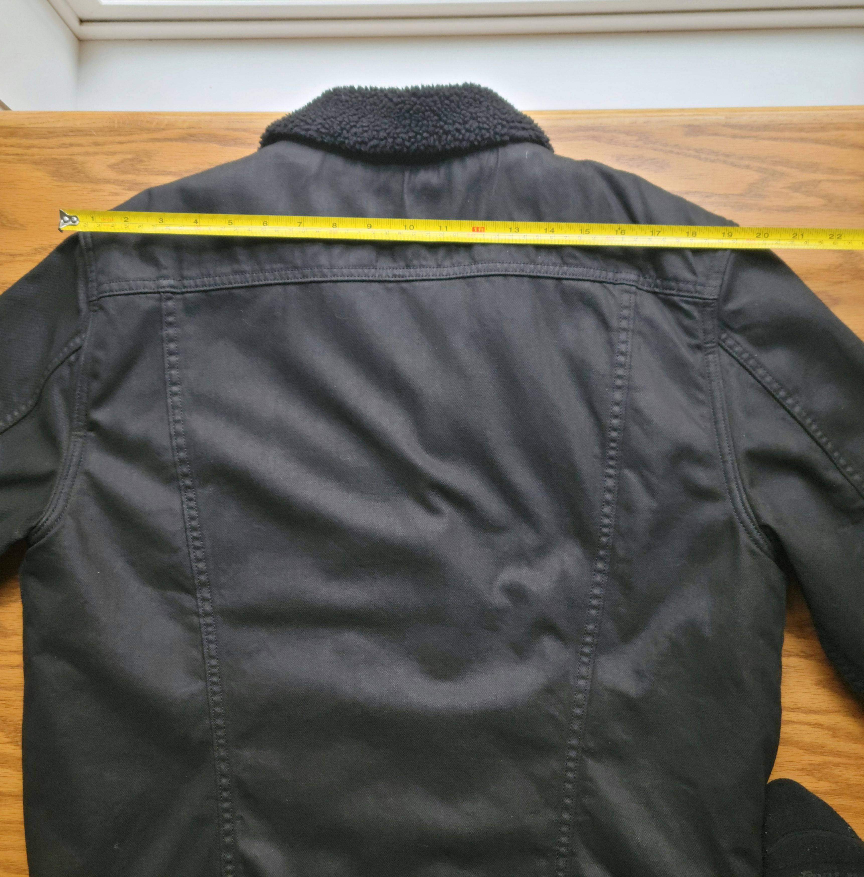 Calvin Klein Black denim fleece jacket Size US L / EU 52-54 / 3 - 5 Thumbnail