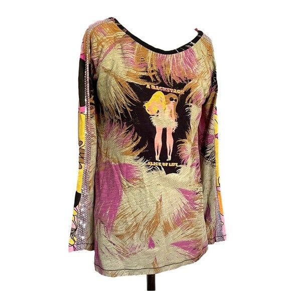 Custo Barcelona Custo Barcelona Floral Sequin Long Sleeve Top - M Size M / US 6-8 / IT 42-44 - 4 Thumbnail