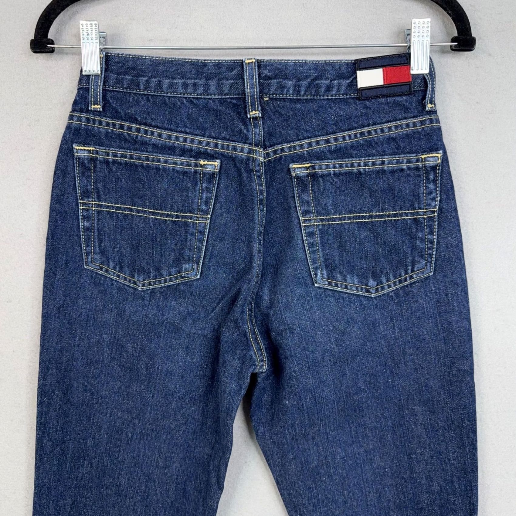 Vintage VINTAGE Tommy Jeans Jeans Womens 1 Blue Tapered Denim Juniors Y2K Roc Roc Womens Jeans Size 25" / US 0 / IT 36 - 7 Thumbnail